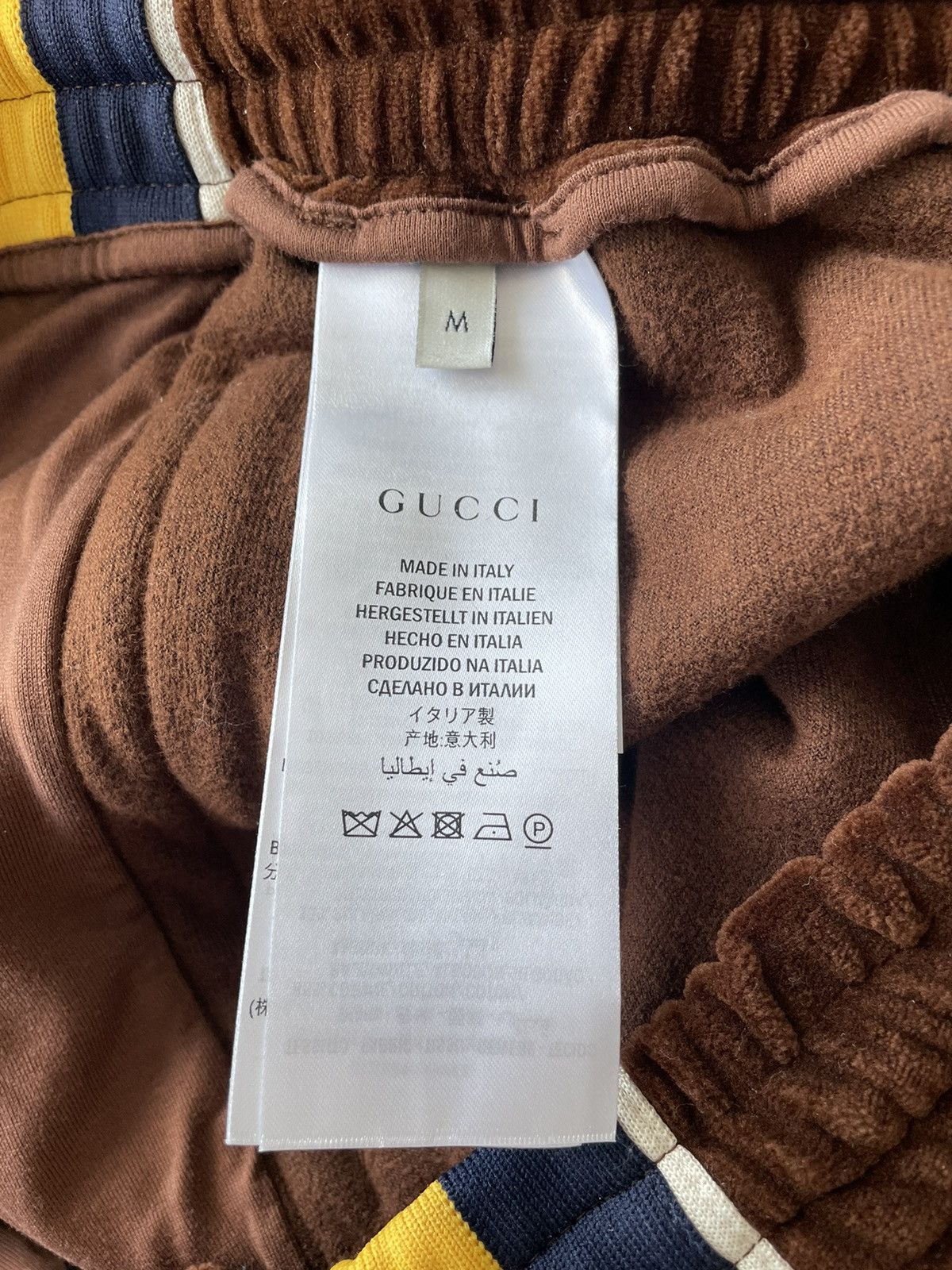 Gucci $2k Value Brand New Runway Velvet Gucci Logo Jogger Pant Size US 32 / EU 48 - 7 Thumbnail