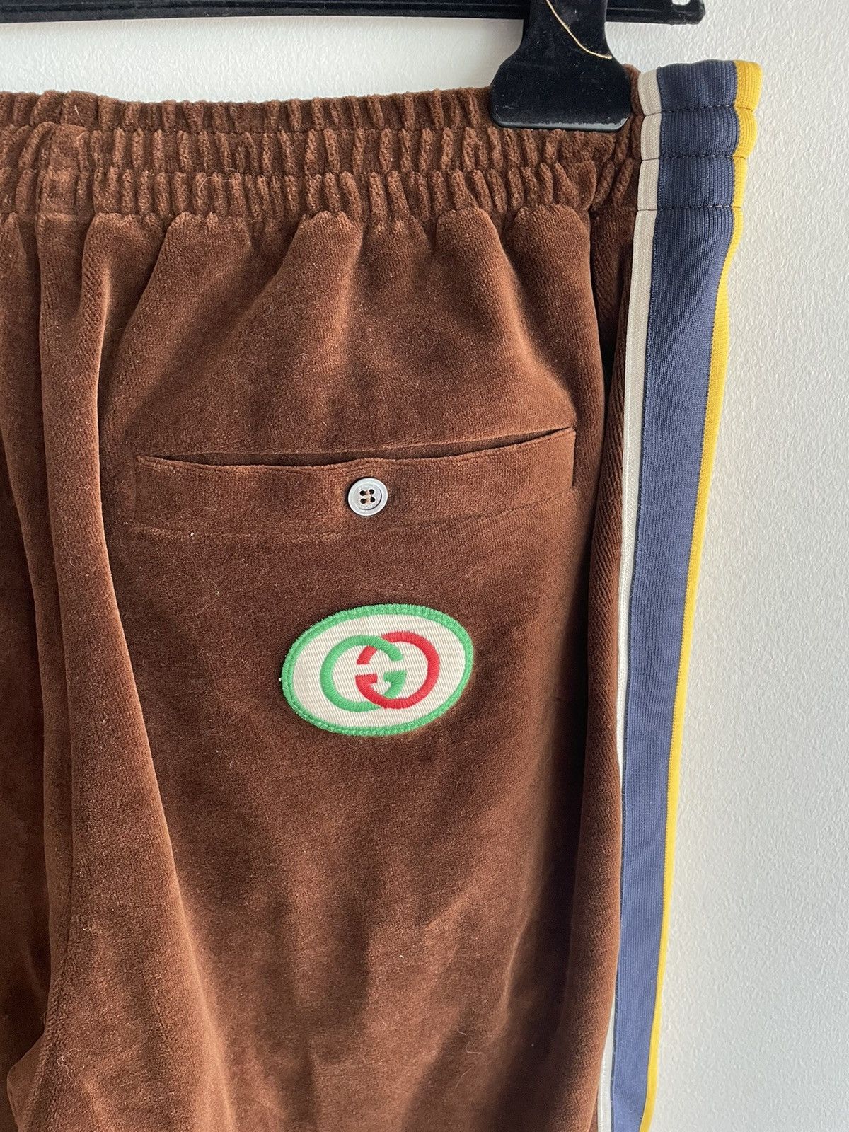 Gucci $2k Value Brand New Runway Velvet Gucci Logo Jogger Pant Size US 31 - 18 Thumbnail