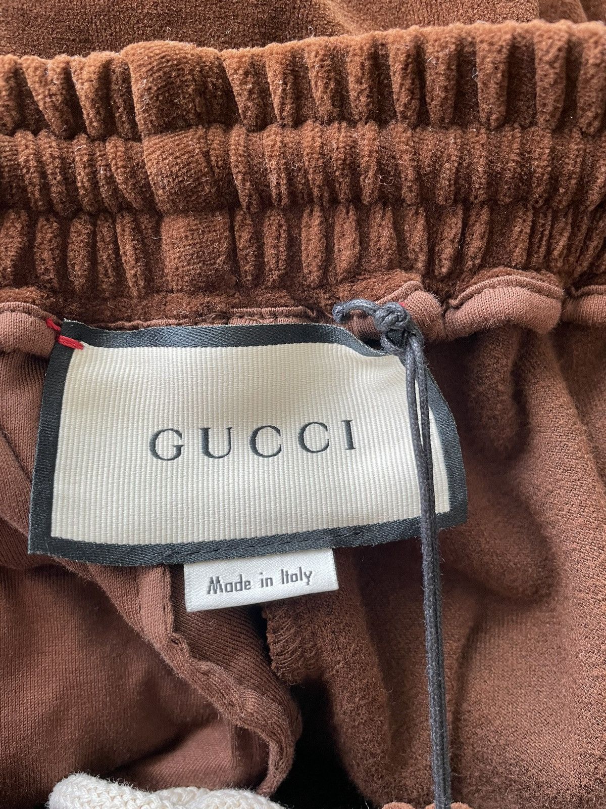 Gucci $2k Value Brand New Runway Velvet Gucci Logo Jogger Pant Size US 31 - 4 Thumbnail