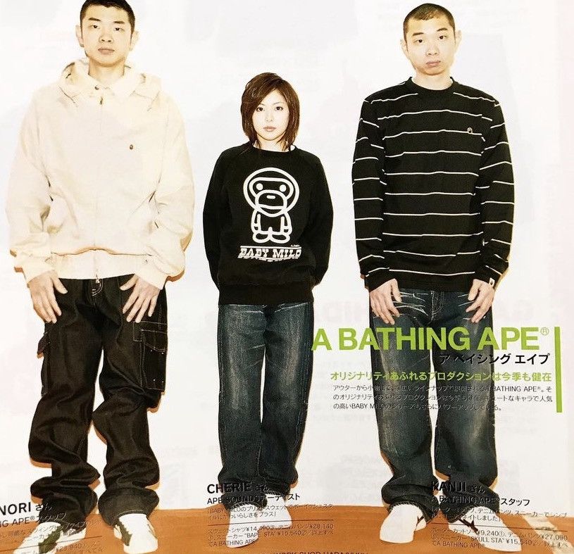 Bape 2004 iconic Bape baby Milo Mamma 3/4 sleeve Size US S / EU 44-46 / 1 - 2 Thumbnail