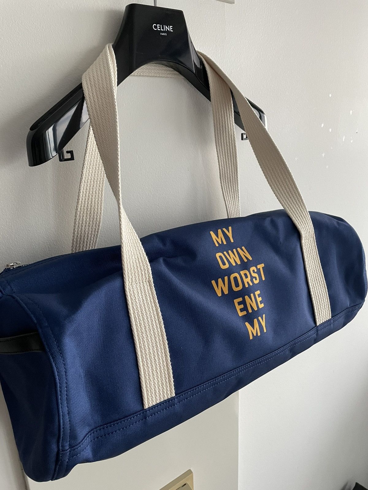 Celine × Hedi Slimane Rare Brand New Hedi Runway My Own Worst ENE My Duffle Bag Size ONE SIZE - 22 Thumbnail