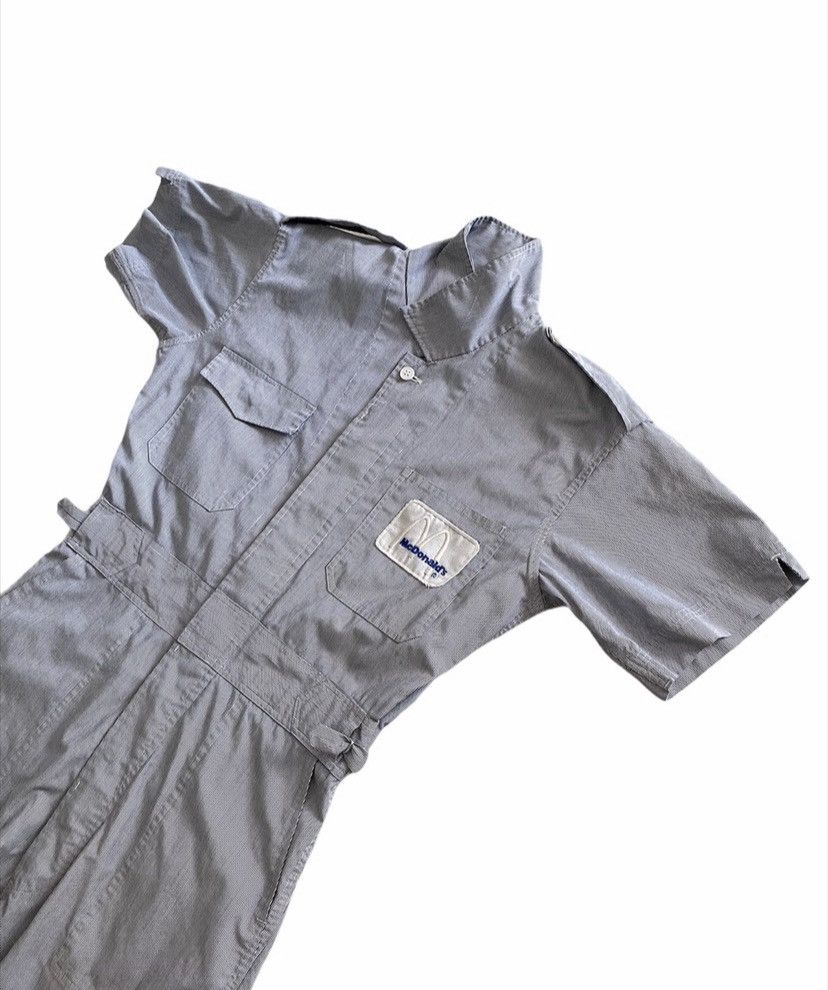 Vintage Vintage striped McDonald's overalls desingn Rare Size US 35 - 10 Thumbnail