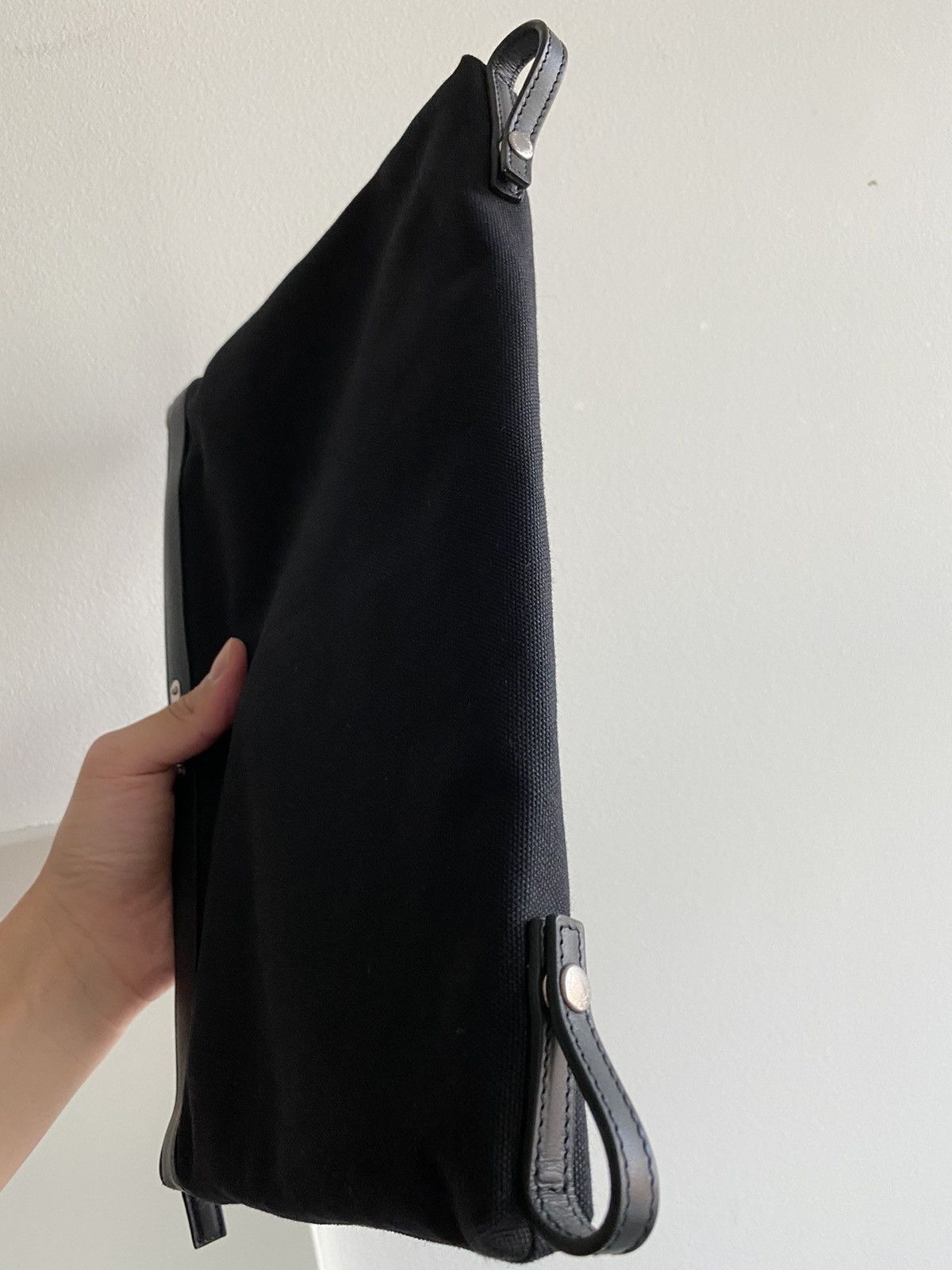 Hedi Slimane × Saint Laurent Paris × Yves Saint Laurent New Super Limited Classic Leather Canvas Leather Pouch Size ONE SIZE - 6 Thumbnail