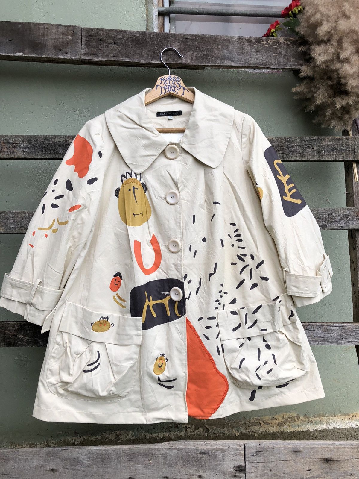Designer × Marc Jacobs Vintage Marc Jacobs Art Design Style Jacket Size US M / EU 48-50 / 2 - 2 Thumbnail