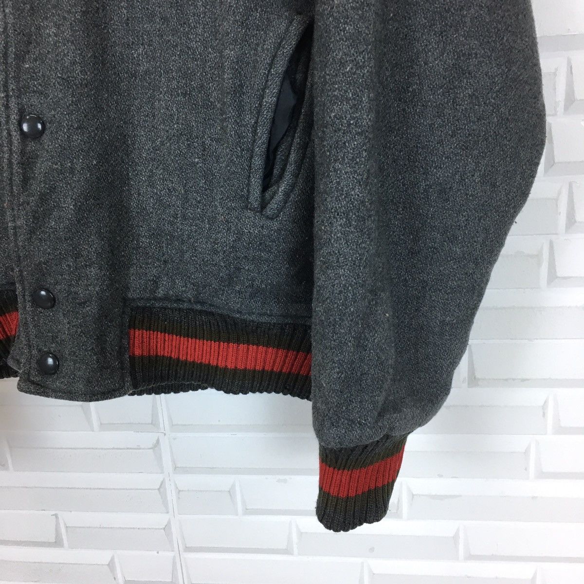 Japanese Brand Freedom Wool Knit Varsity Size US M / EU 48-50 / 2 - 4 Thumbnail