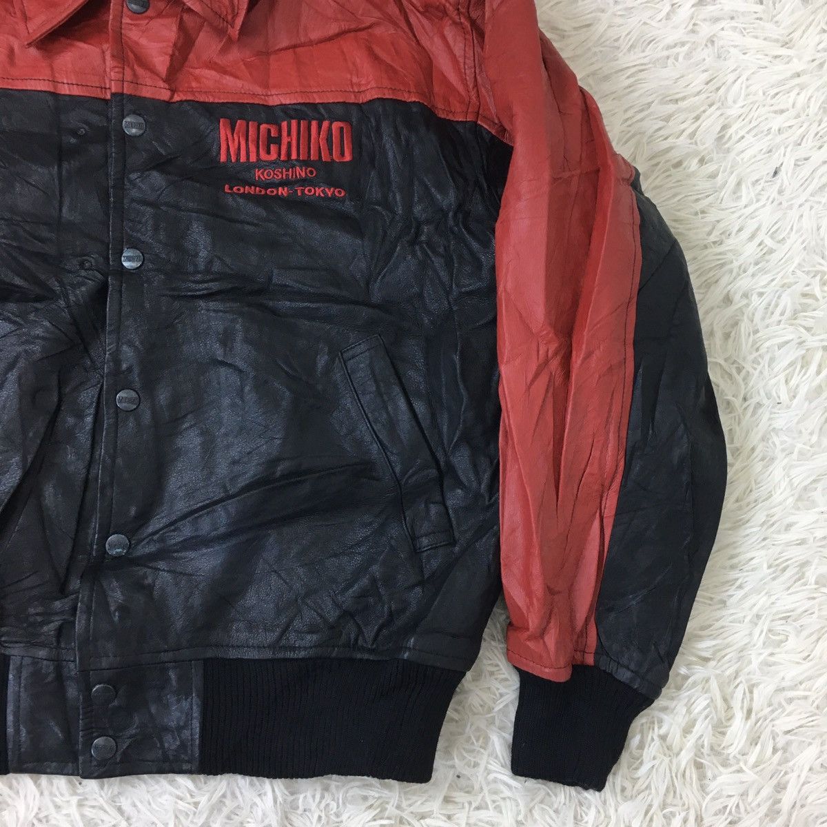 Michiko Koshino London MICHIKO LONDON Synthetic Leather Bomber Size US M / EU 48-50 / 2 - 4 Thumbnail