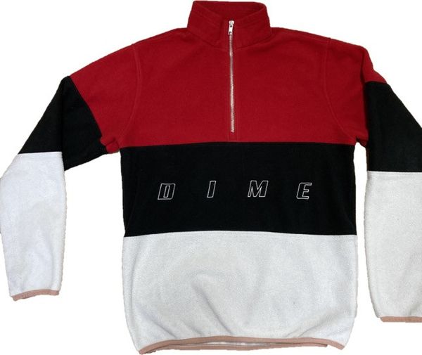 Dime Dime 3-tone Fleece pullover | Grailed