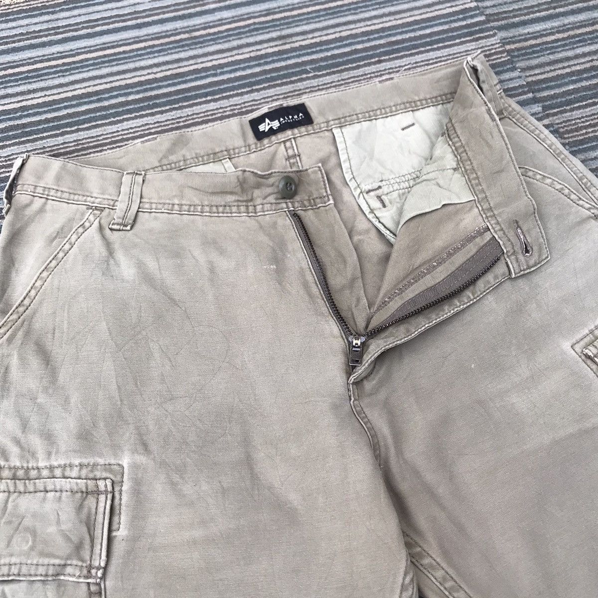 Alpha Industries Vintage Alpha Industries Trousers Tactical Cargo Pants Size US 34 / EU 50 - 10 Thumbnail