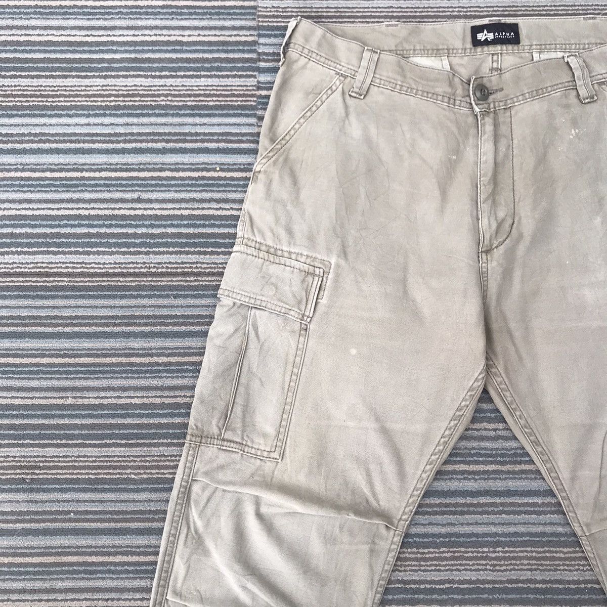 Alpha Industries Vintage Alpha Industries Trousers Tactical Cargo Pants Size US 34 / EU 50 - 4 Thumbnail