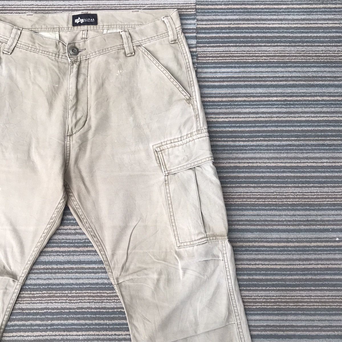 Alpha Industries Vintage Alpha Industries Trousers Tactical Cargo Pants Size US 34 / EU 50 - 5 Thumbnail