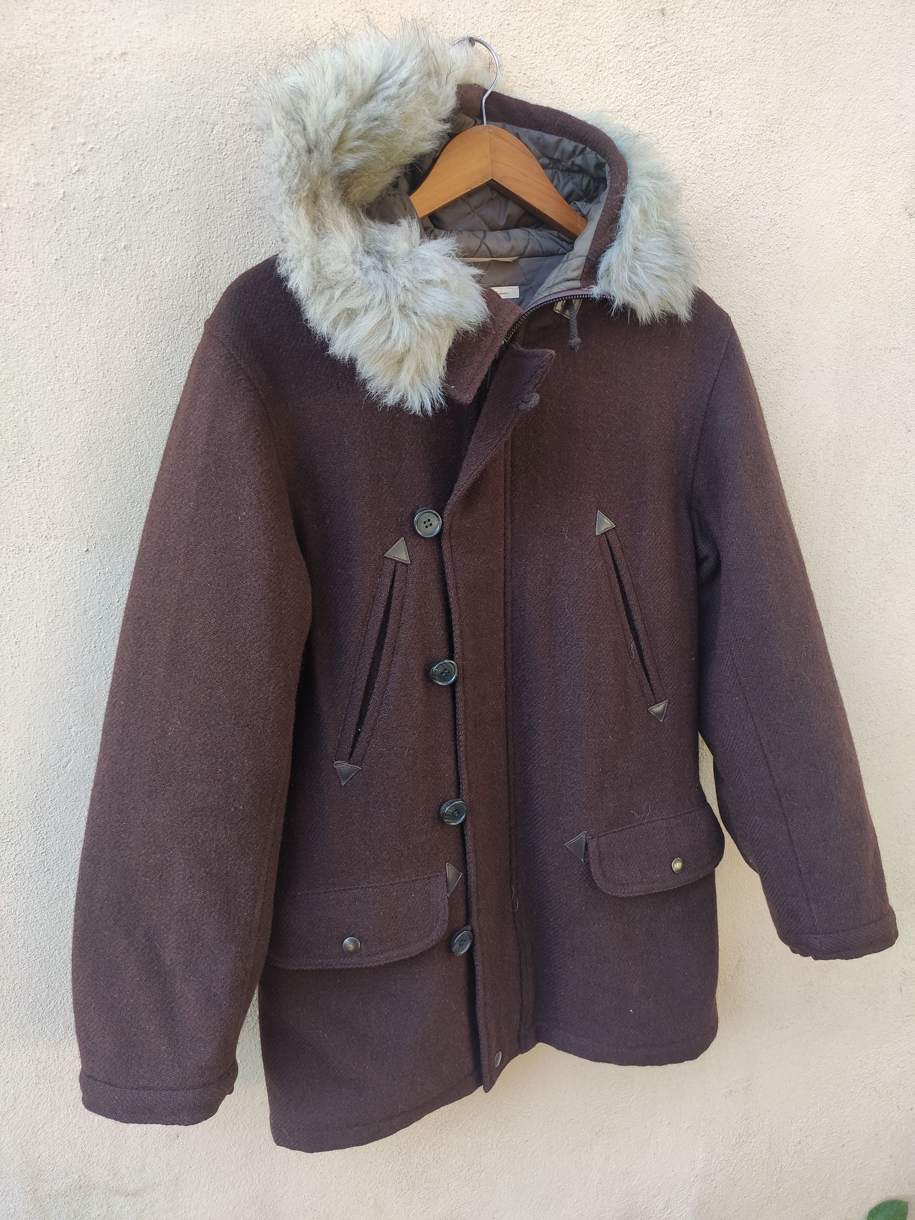 Beams Plus Beams X Harris Tweed Jacket wool fur coat Size US M / EU 48-50 / 2 - 3 Thumbnail