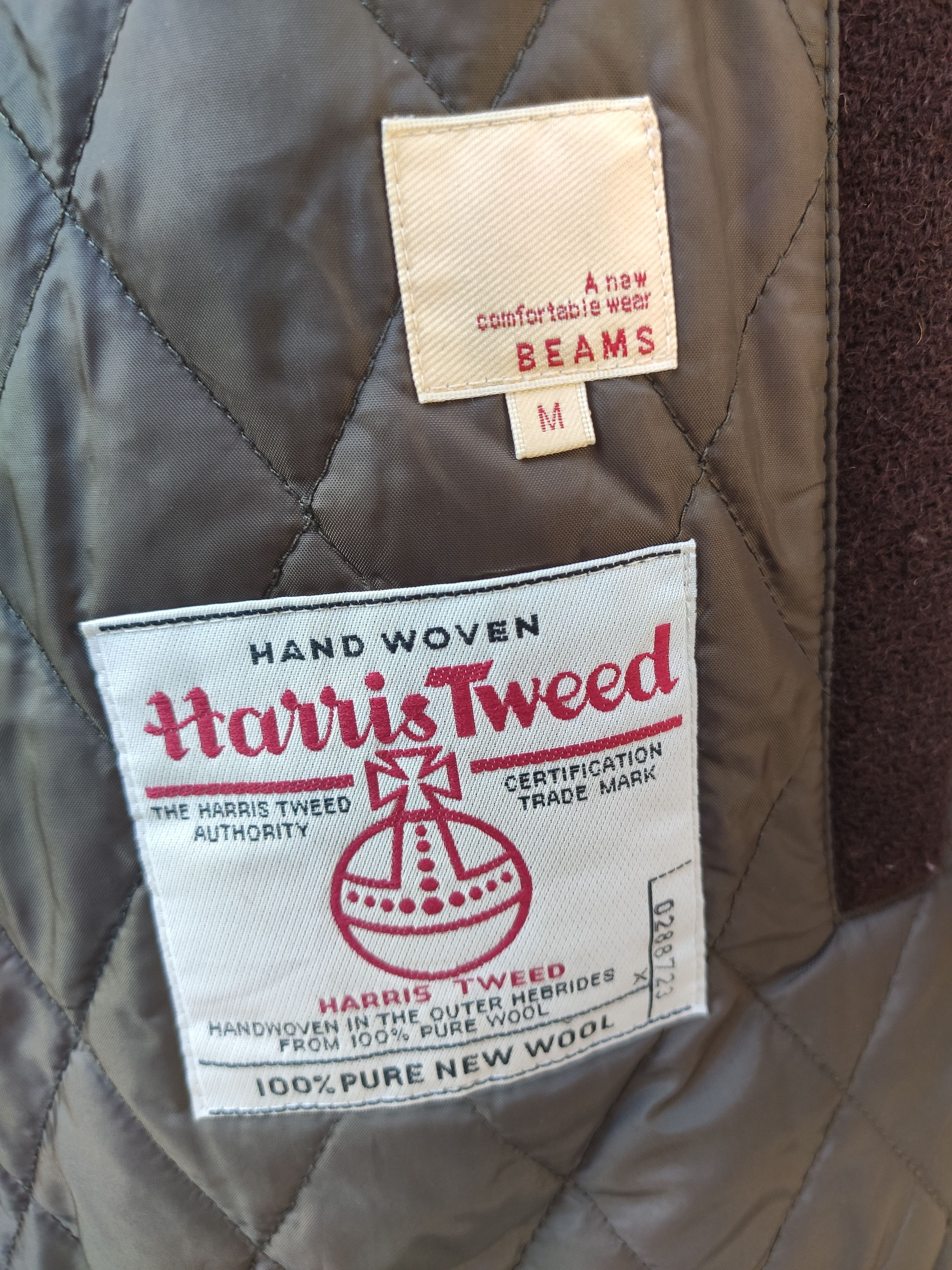 Beams Plus Beams X Harris Tweed Jacket wool fur coat Size US M / EU 48-50 / 2 - 9 Thumbnail