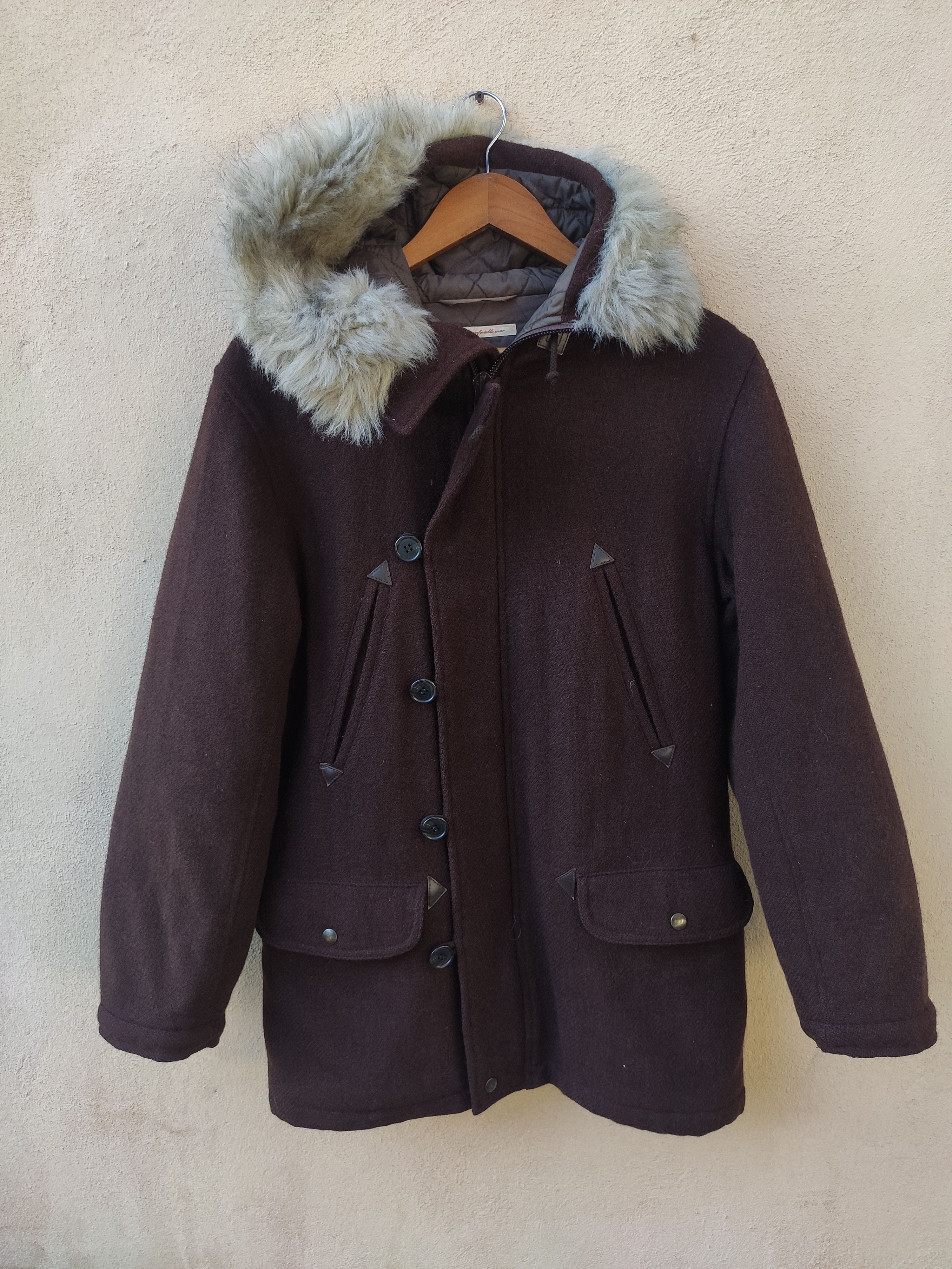 Beams Plus Beams X Harris Tweed Jacket wool fur coat Size US M / EU 48-50 / 2 - 4 Thumbnail