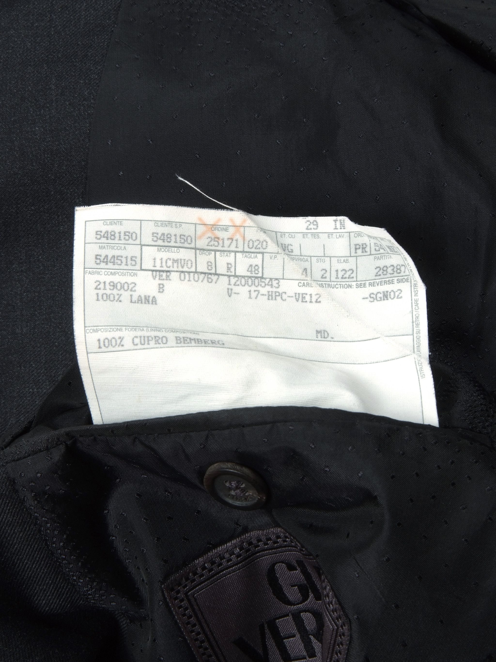 Versace Stunning Gianni Versace Couture Wool 2 Button Blazer Jacket Size 38R - 9 Thumbnail