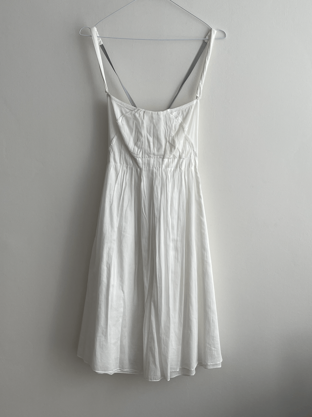PRADA Vintage Dress with Cross Back in White SIZE 8 (IT42)