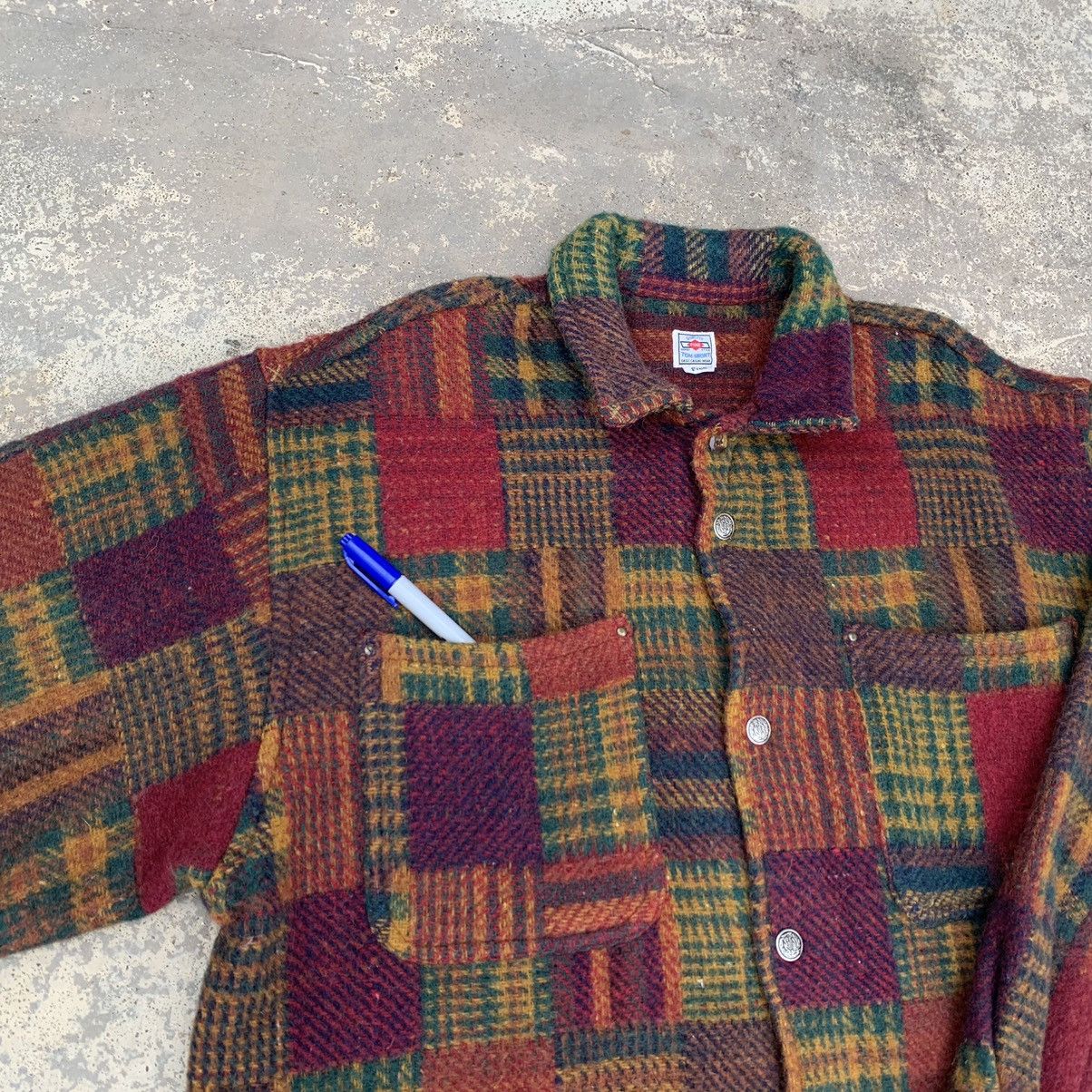 Japanese Brand Tom Short Patchwork Wool Jacket Size US L / EU 52-54 / 3 - 8 Thumbnail