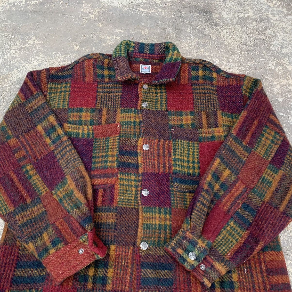 Japanese Brand Tom Short Patchwork Wool Jacket Size US L / EU 52-54 / 3 - 7 Thumbnail