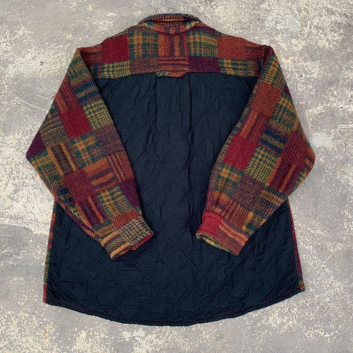 Japanese Brand Tom Short Patchwork Wool Jacket Size US L / EU 52-54 / 3 - 2 Thumbnail