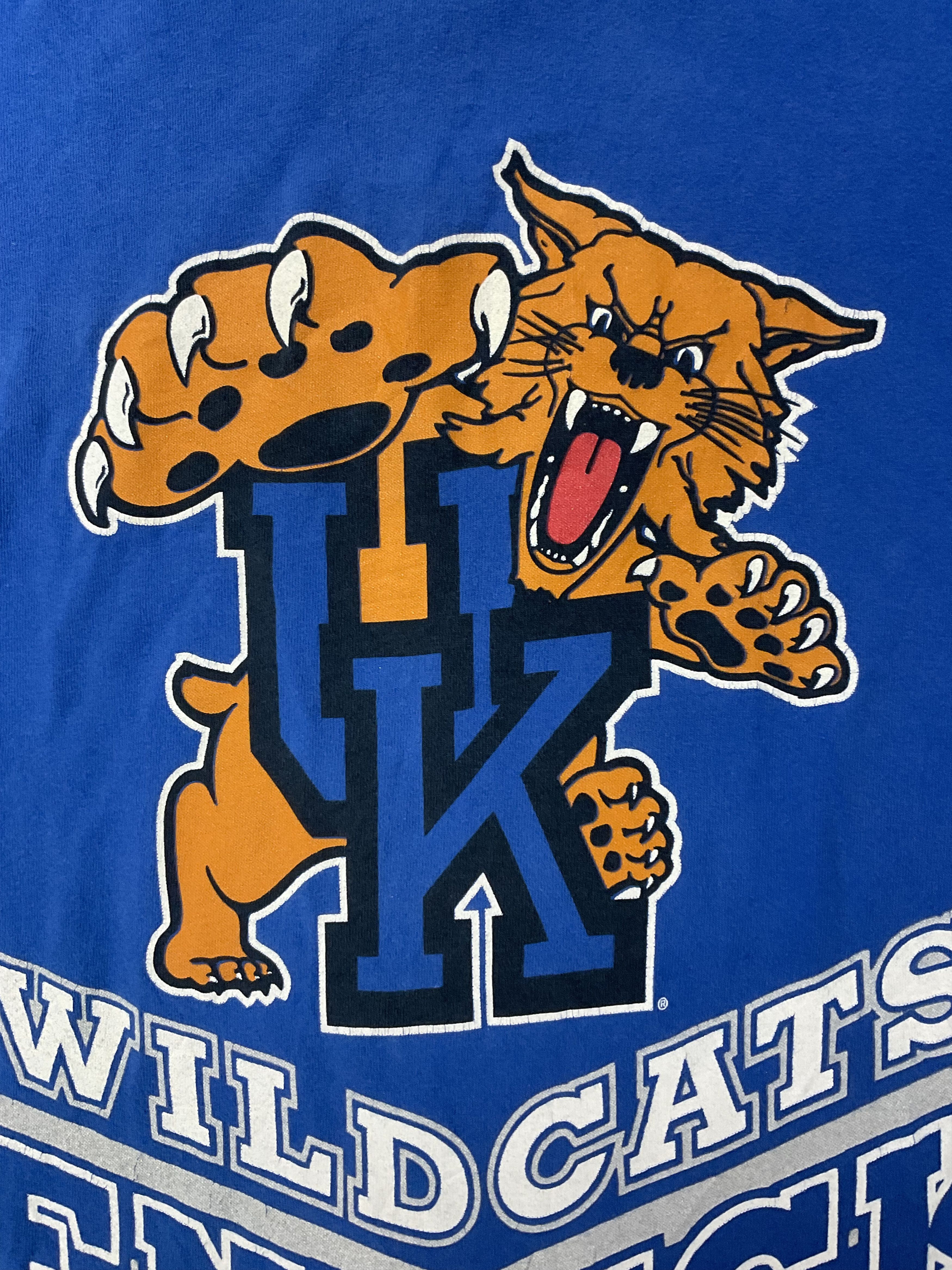 NCAA Vintage 90s Kentucky Wildcats T-Shirt Double Sided Print Size US L / EU 52-54 / 3 - 3 Thumbnail