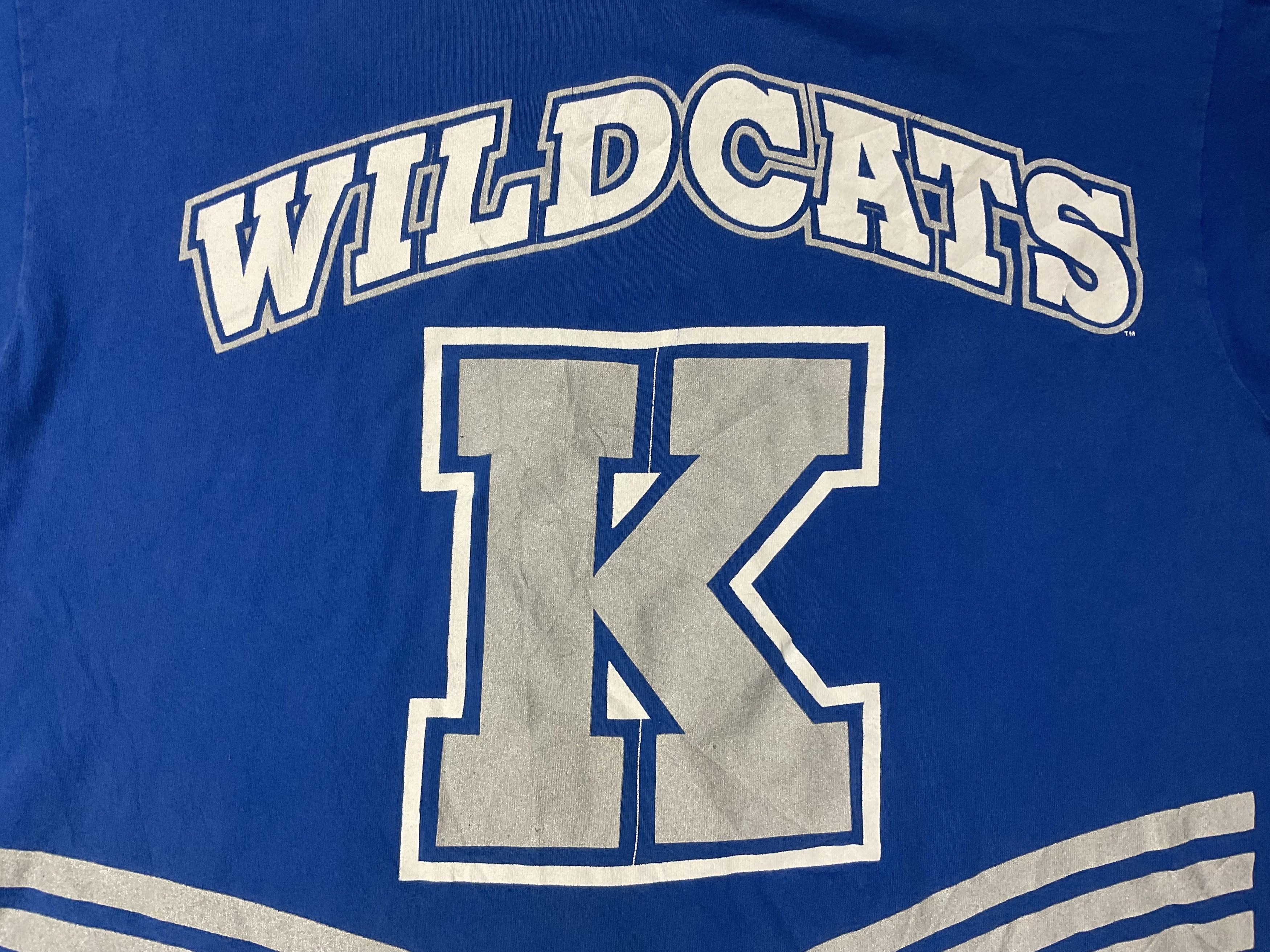 NCAA Vintage 90s Kentucky Wildcats T-Shirt Double Sided Print Size US L / EU 52-54 / 3 - 5 Thumbnail