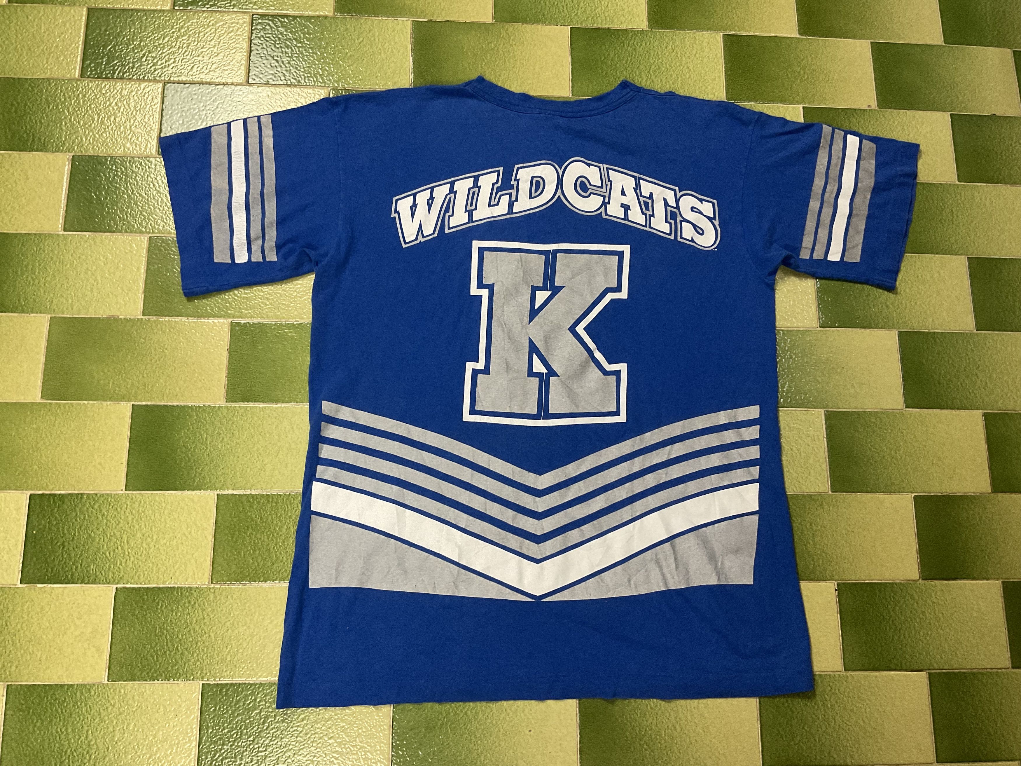 NCAA Vintage 90s Kentucky Wildcats T-Shirt Double Sided Print Size US L / EU 52-54 / 3 - 2 Thumbnail