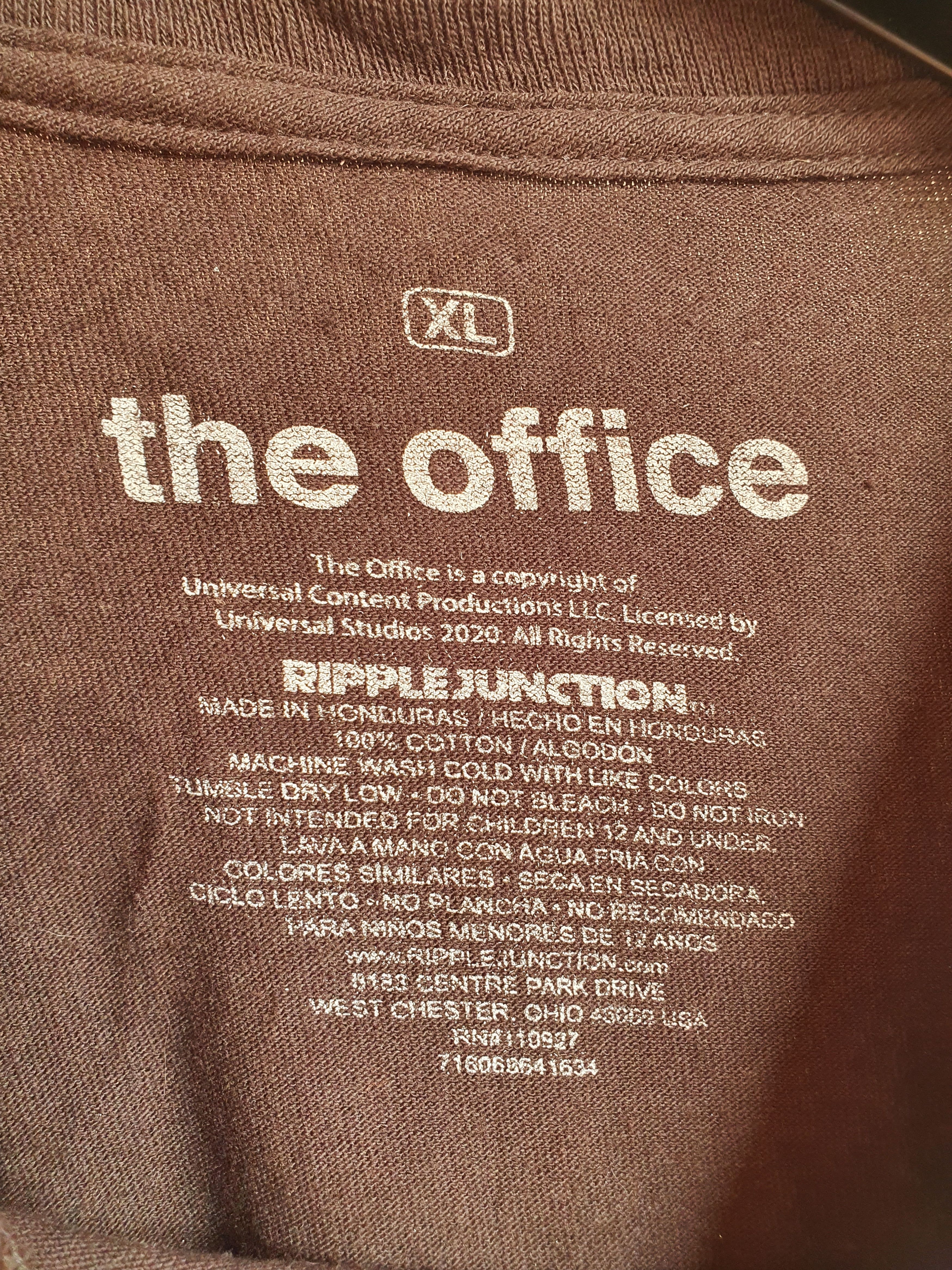 Other The Office Michael DWIGHT Jim Dunder Mifflin PAPER CO,sz XL Size US XL / EU 56 / 4 - 7 Thumbnail