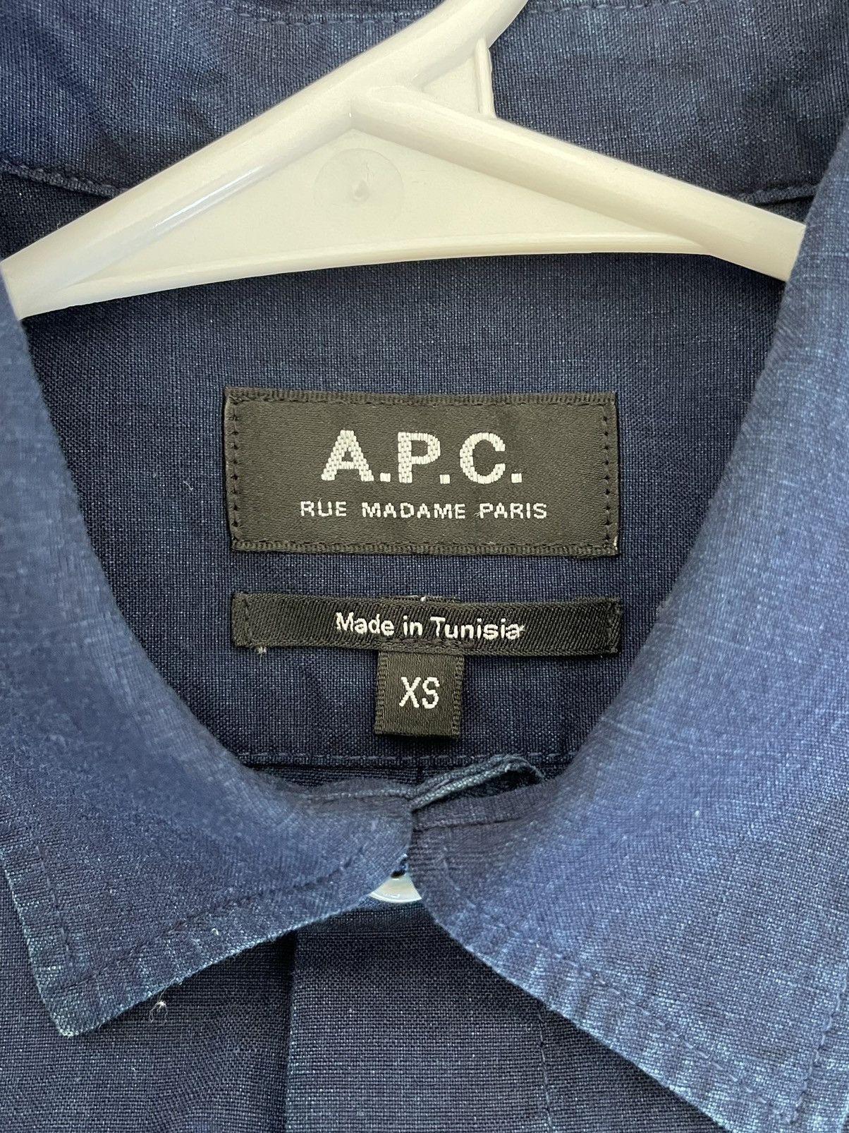 A.P.C. APC indigo shirt short sleeve Size US XS / EU 42 / 0 - 2 Thumbnail