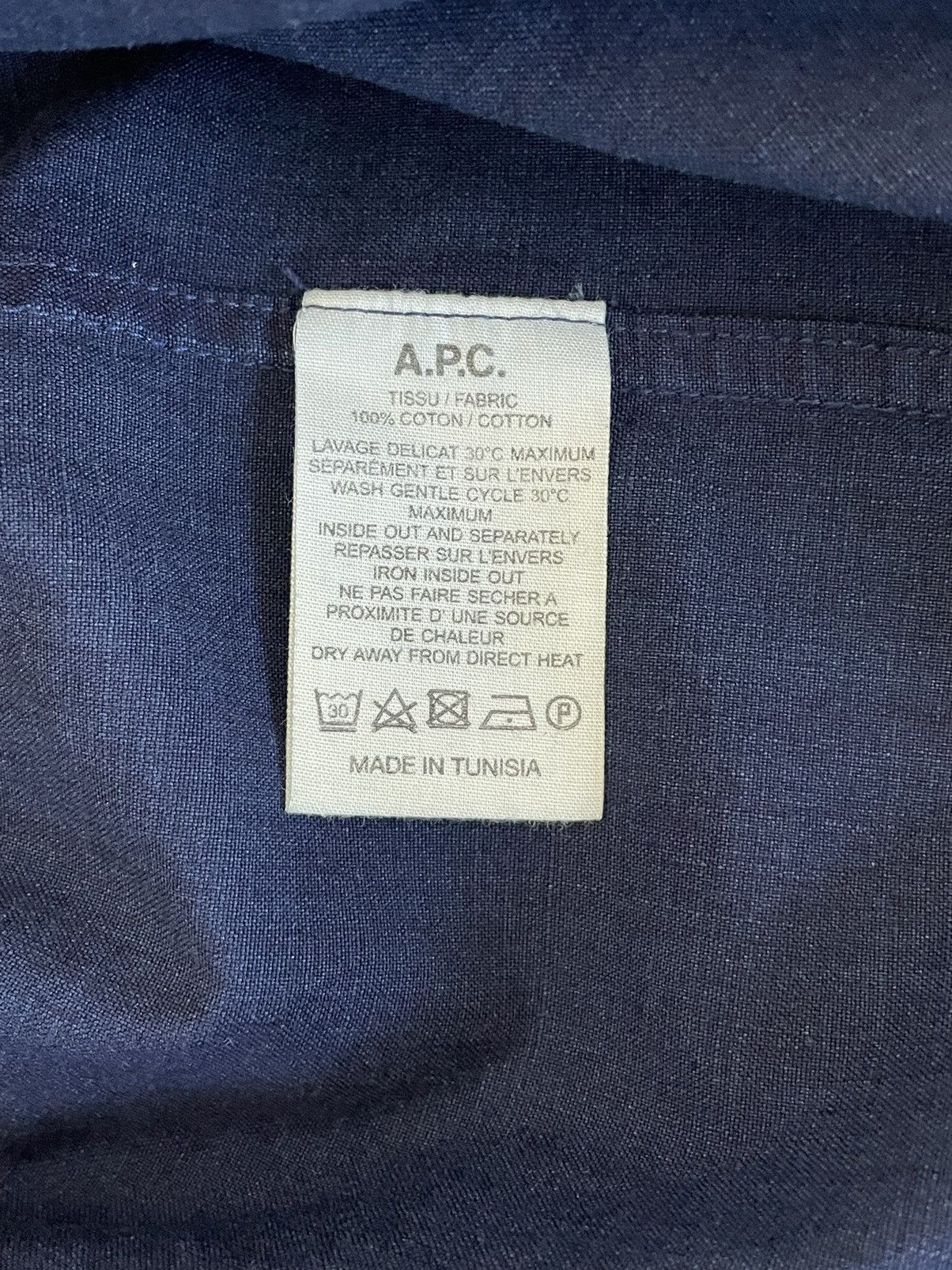 A.P.C. APC indigo shirt short sleeve Size US XS / EU 42 / 0 - 3 Thumbnail