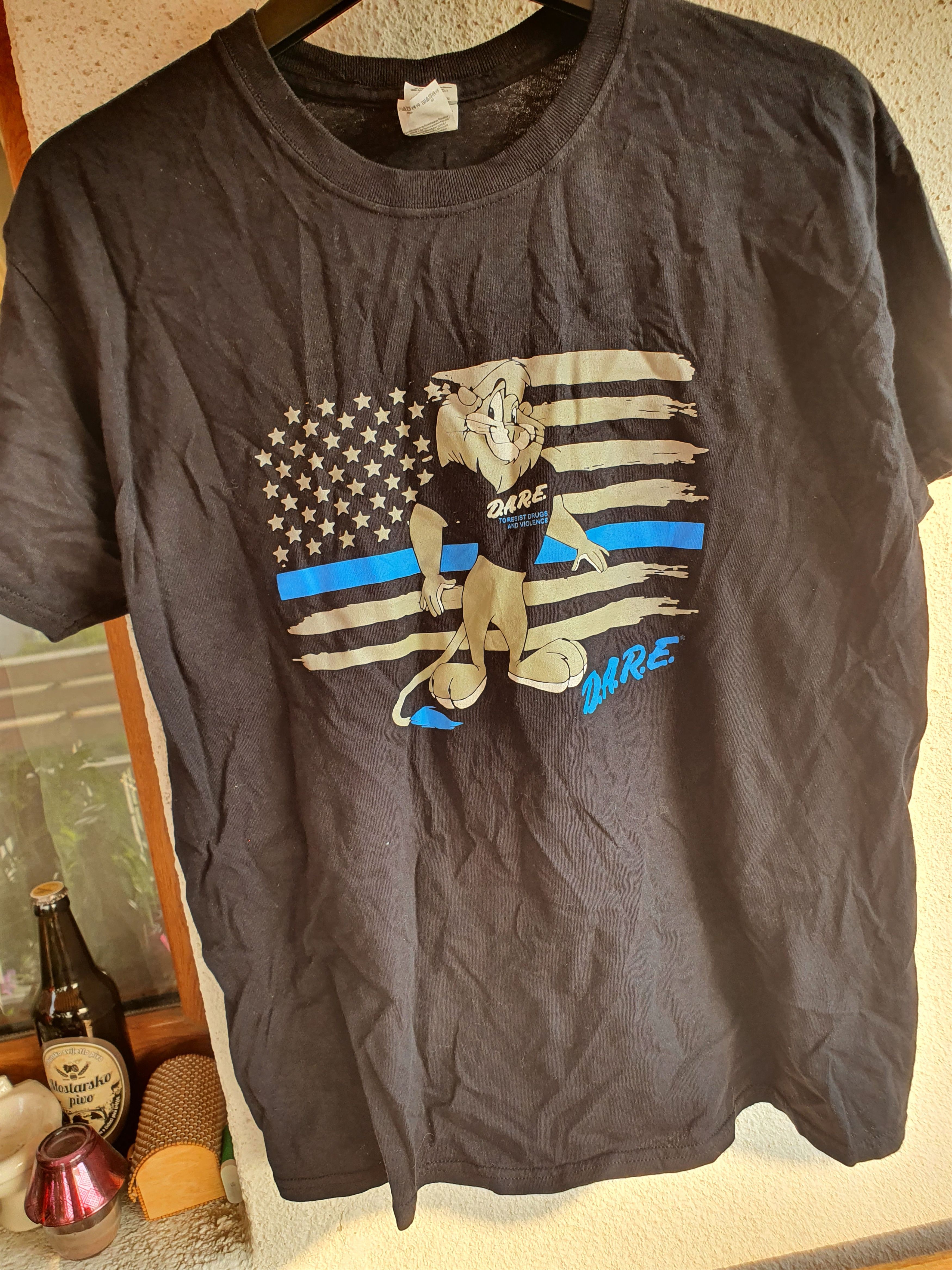 D.A.R.E × Gildan × Vintage D.A.R.E. To Resist Drugs And Violence Vtg lion tee,sz L Size US L / EU 52-54 / 3 - 2 Thumbnail