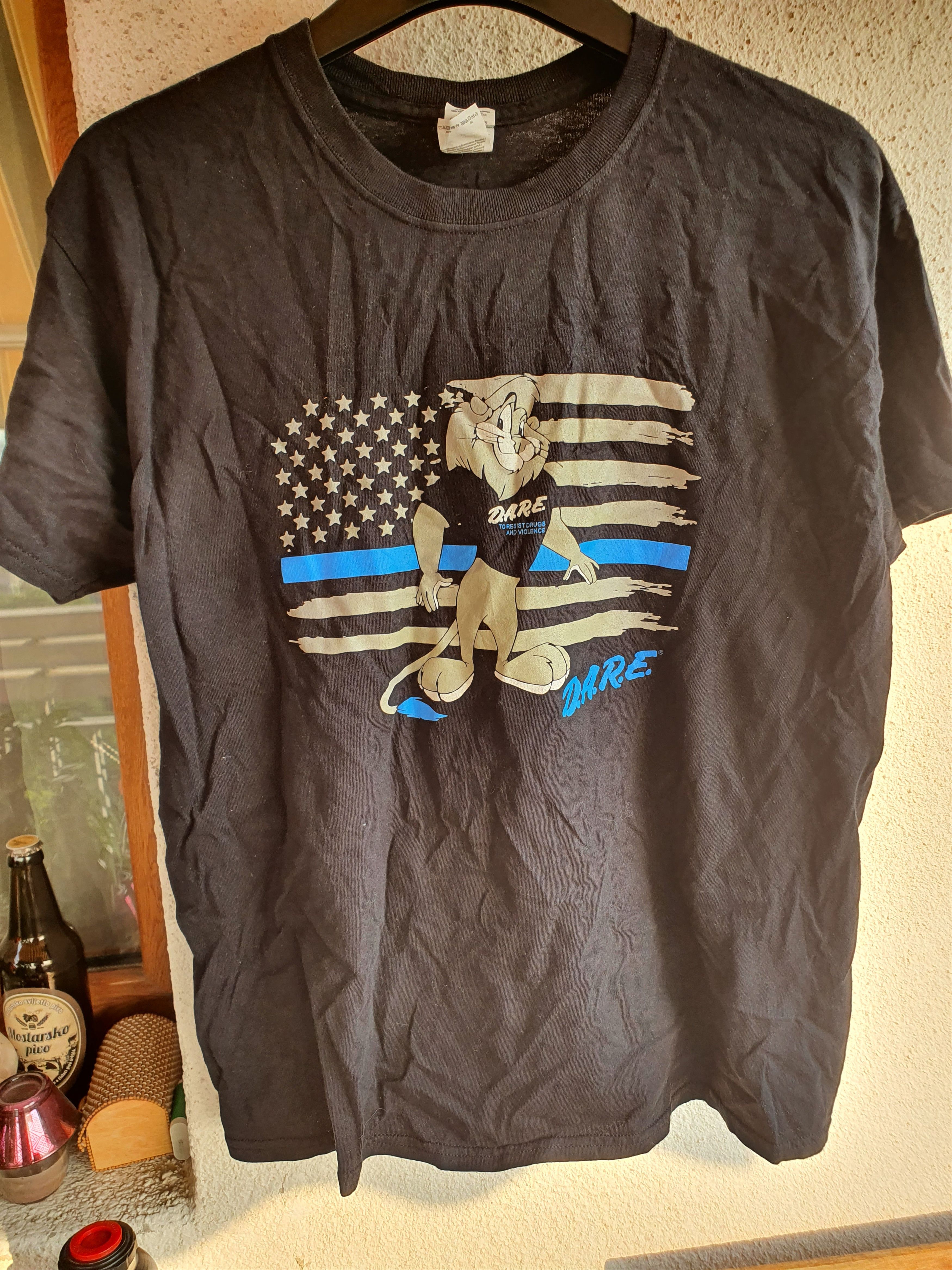 D.A.R.E × Gildan × Vintage D.A.R.E. To Resist Drugs And Violence Vtg lion tee,sz L Size US L / EU 52-54 / 3 - 1 Thumbnail