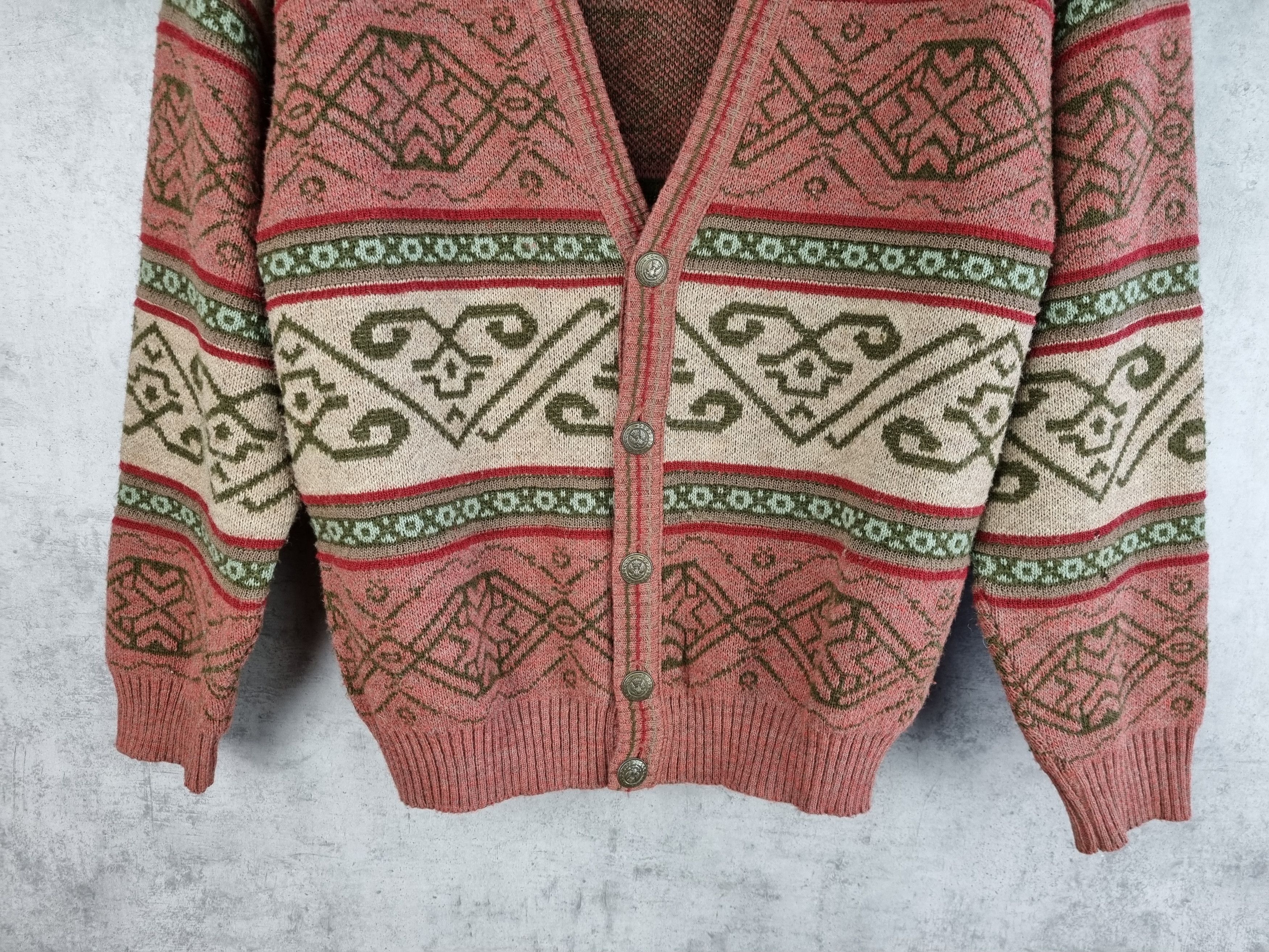 Native 90s Vintage Wool Cardigan Native Kurt Cobain Style Size US M / EU 48-50 / 2 - 6 Thumbnail