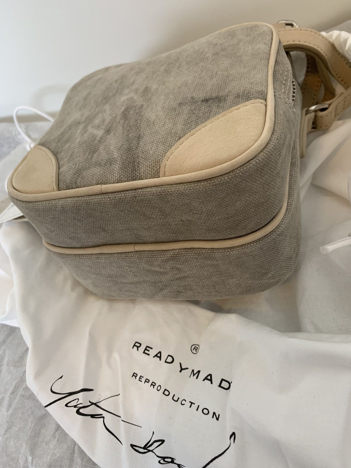 READYMADE (BNWT) Readymade white canvas shoulder bag Size ONE SIZE - 5 Thumbnail