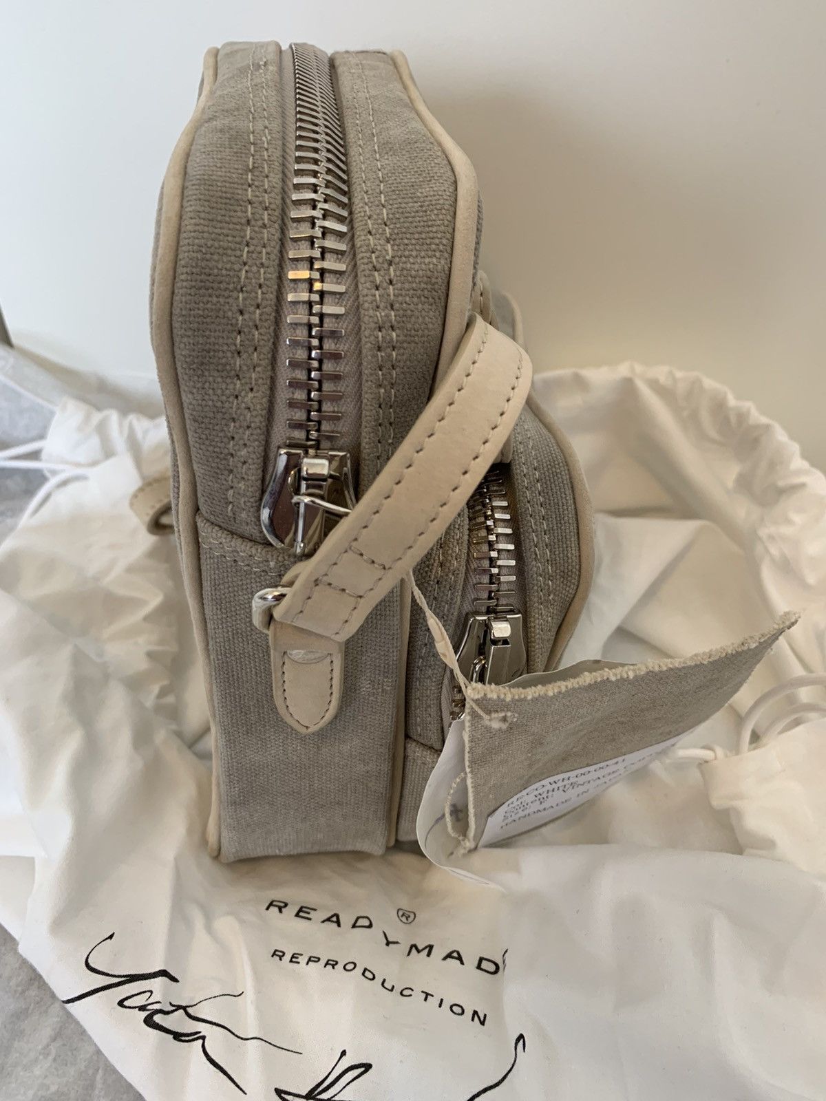 READYMADE (BNWT) Readymade white canvas shoulder bag Size ONE SIZE - 4 Thumbnail
