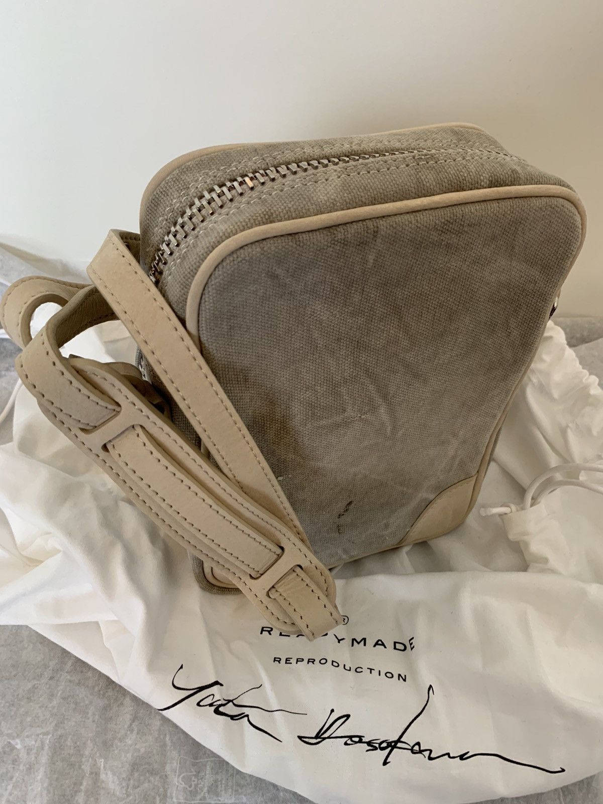 READYMADE (BNWT) Readymade white canvas shoulder bag Size ONE SIZE - 3 Thumbnail