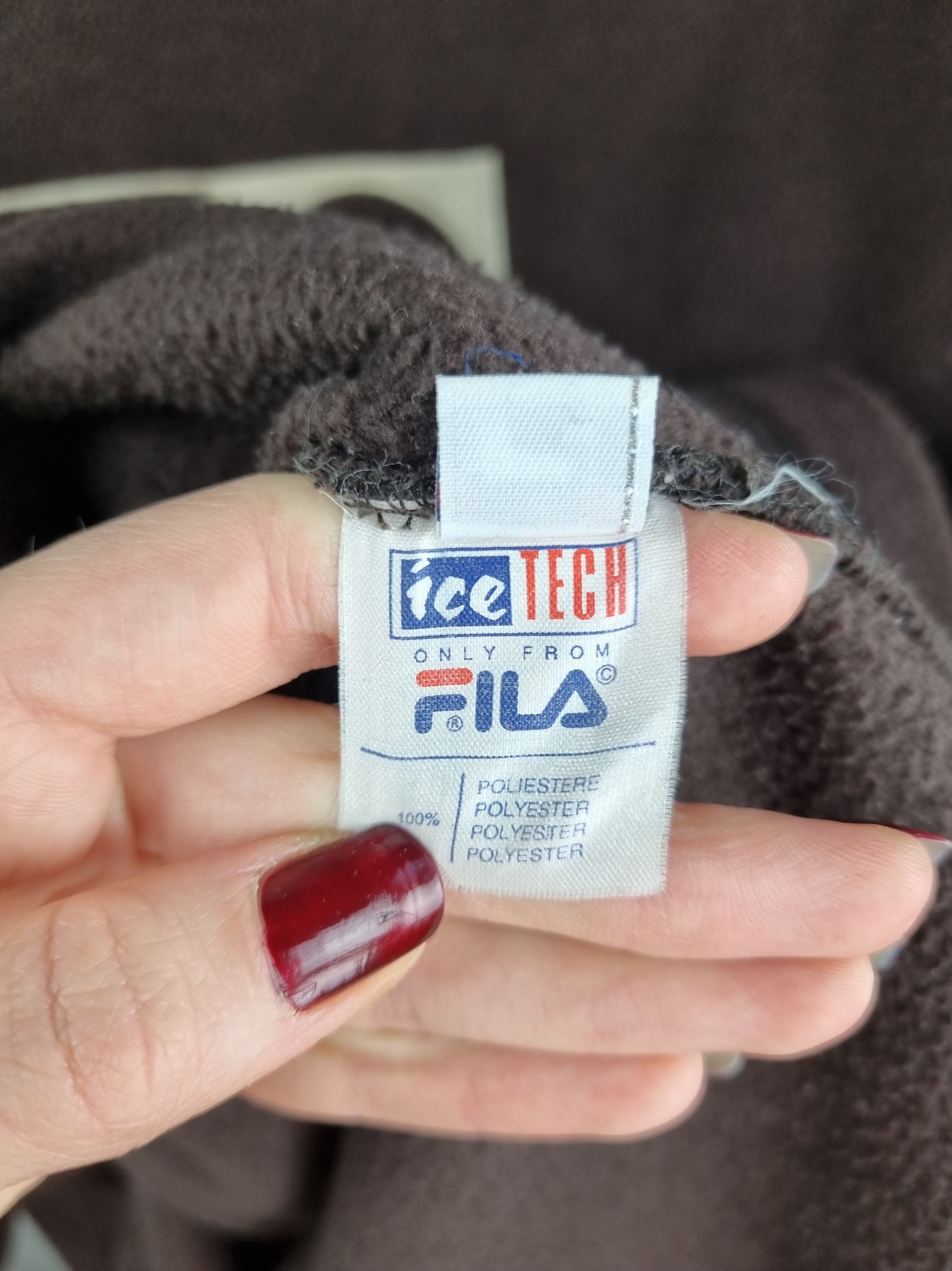 Fila × Vintage 90s Fila Ice Tech Fleece embroidered logo Brown GAP style Size US XL / EU 56 / 4 - 8 Thumbnail