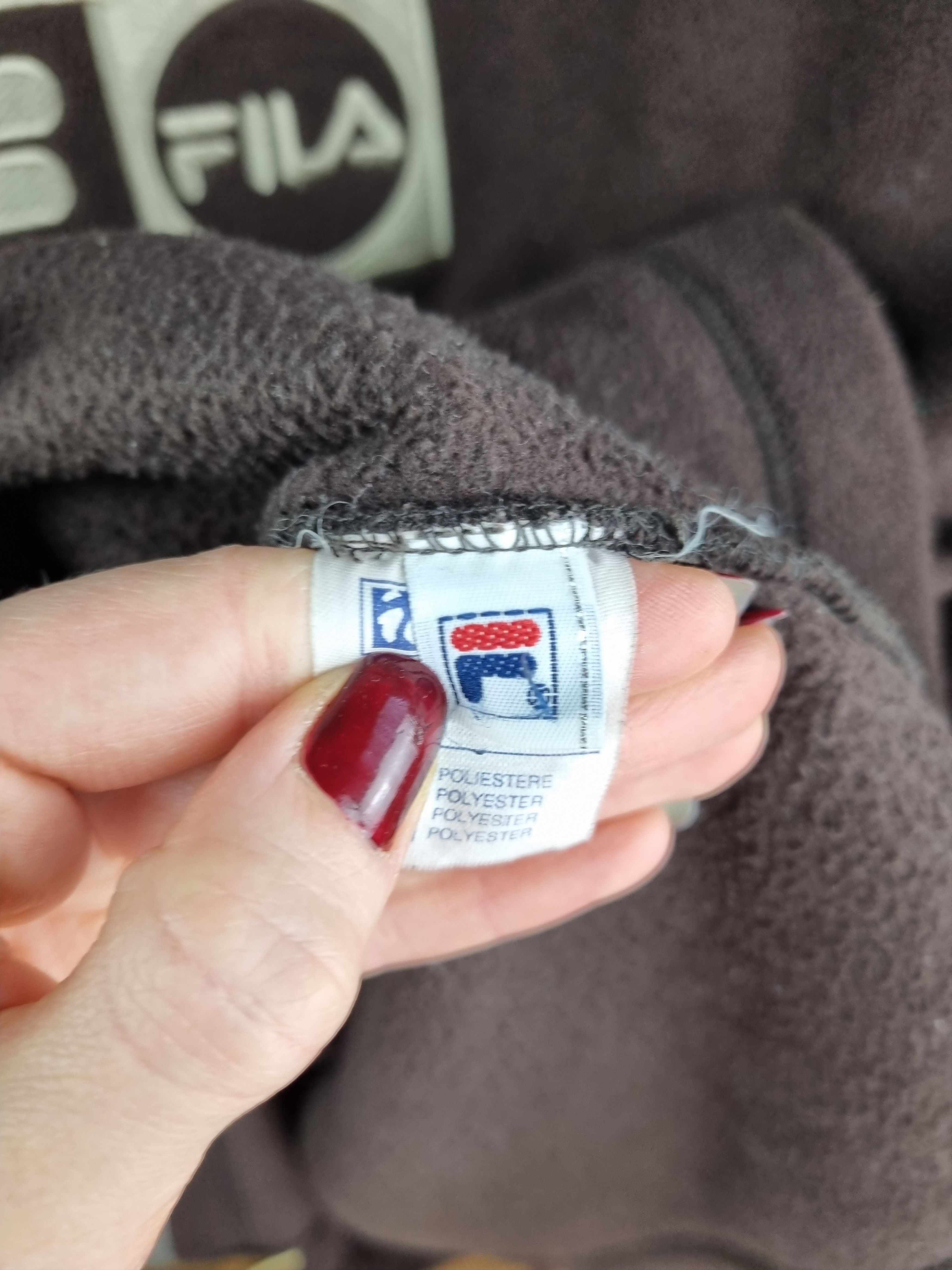 Fila × Vintage 90s Fila Ice Tech Fleece embroidered logo Brown GAP style Size US XL / EU 56 / 4 - 7 Thumbnail
