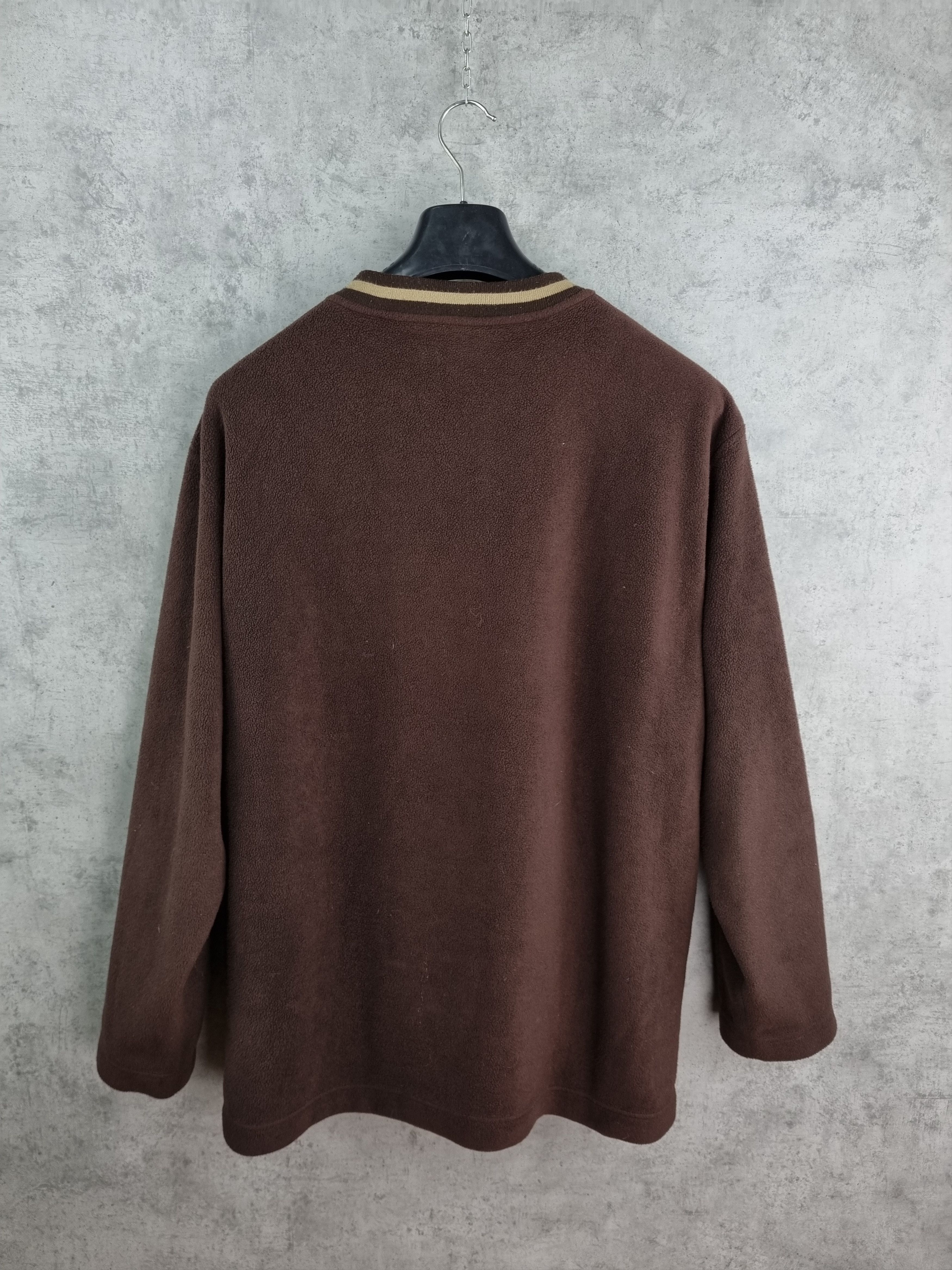 Fila × Vintage 90s Fila Ice Tech Fleece embroidered logo Brown GAP style Size US XL / EU 56 / 4 - 4 Thumbnail