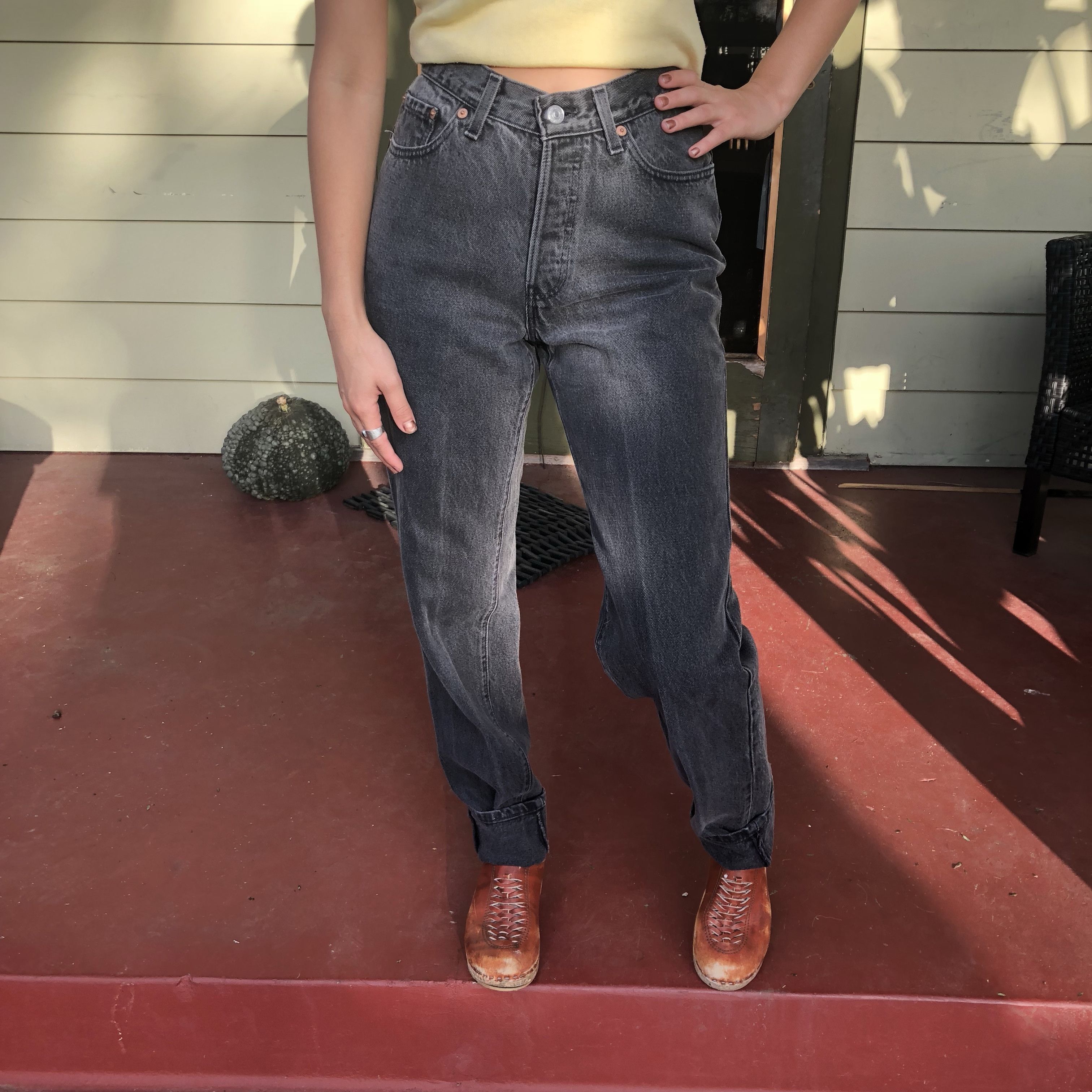 80s Rare size LEVIS 501 Vintage Thunder faded jeans