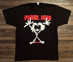 Pearl Jam Alive Ten Album / Tour merch 1991 90's Alternative Rock Grunge Distressed Vintage Black Premium T-Shirt, L