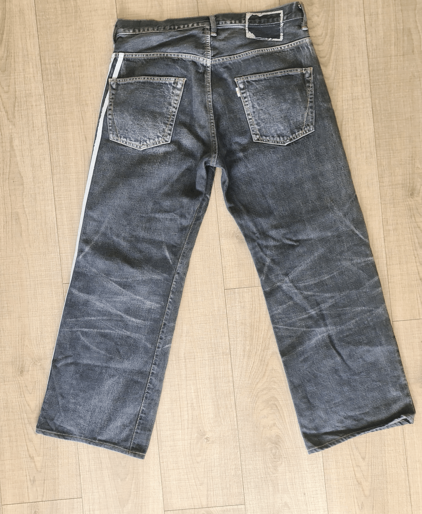 Y-3 3-stripe/spotted horse denim Jeans