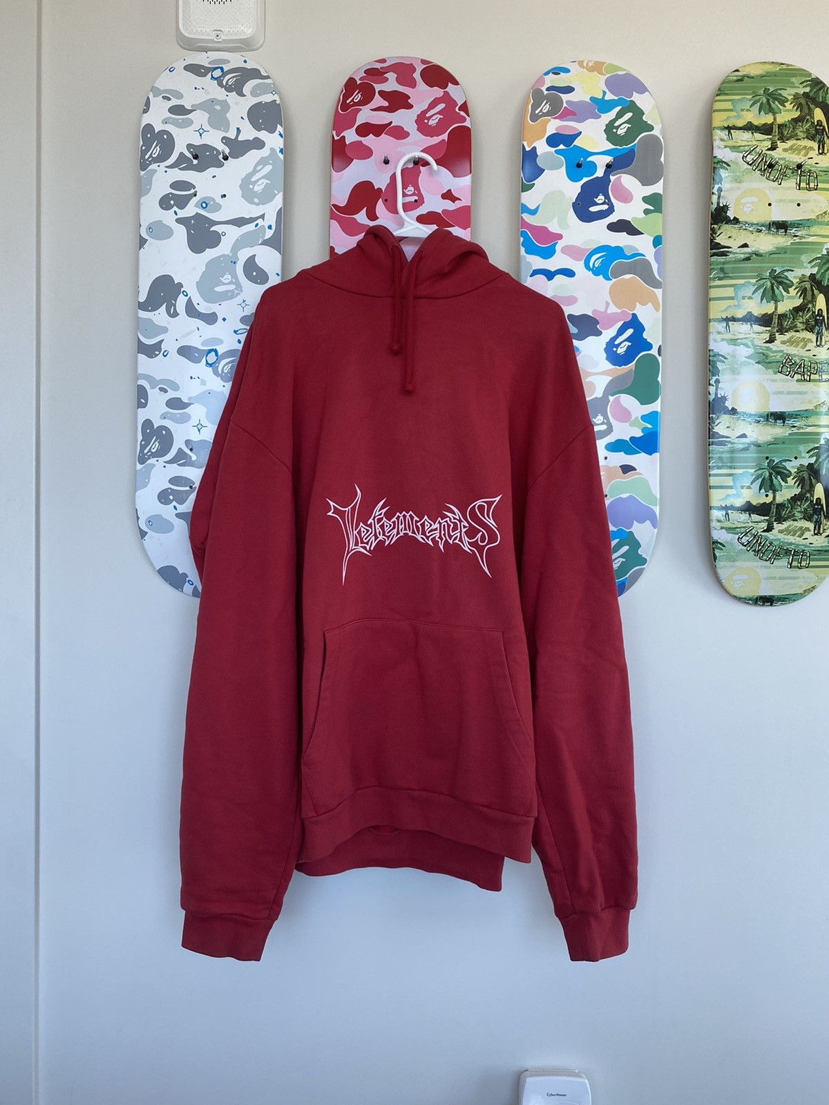 激レア VETEMENTS 16AWl logo hoodie 韓国限定 Vetements AW16 Seoul Exclusive Metal Hoodie Sz.XS – FyouGrails