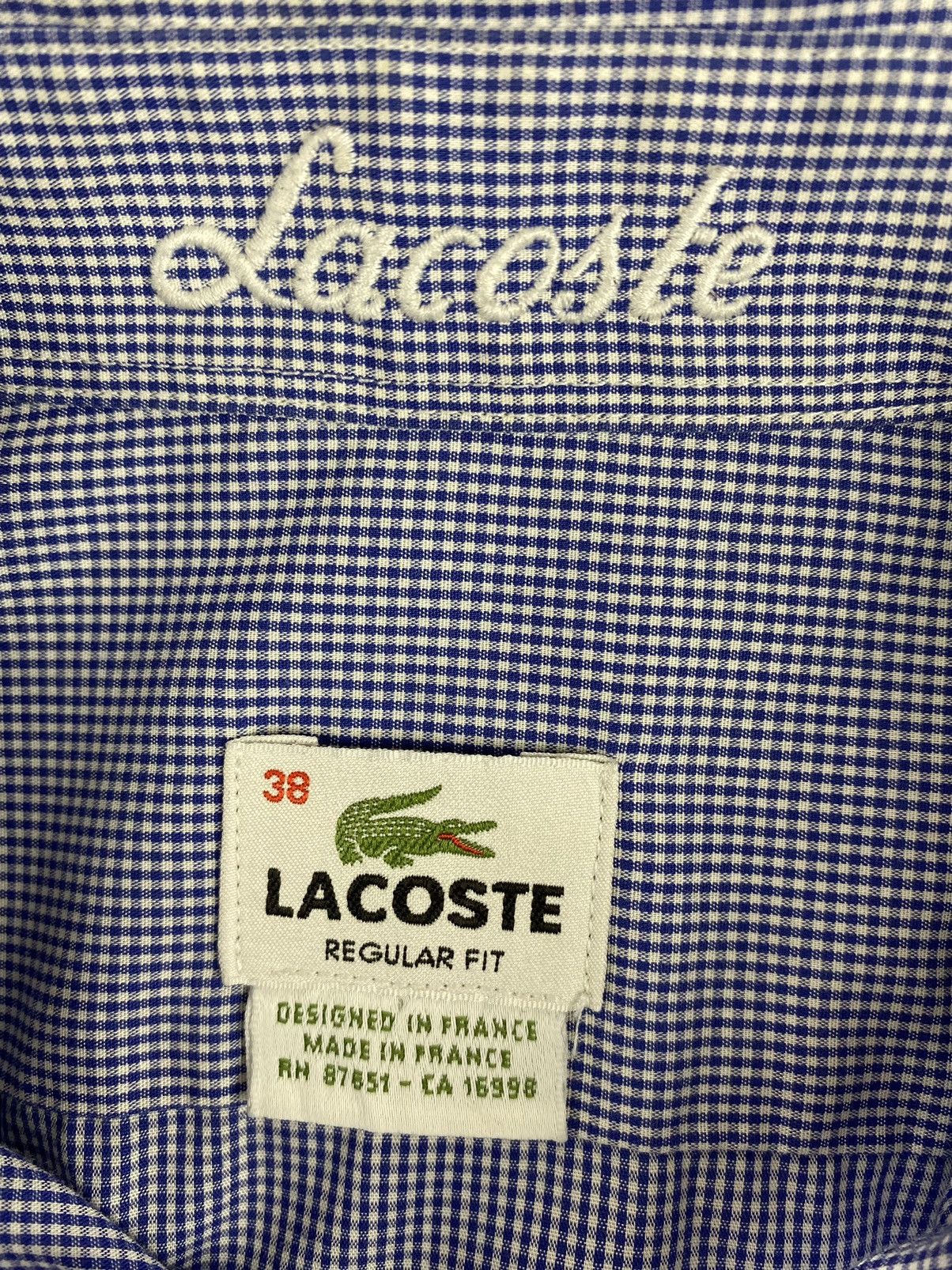 Lacoste × Vintage Mens Vintage Lacoste Shirt Long Sleeve Size S Size US S / EU 44-46 / 1 - 8 Thumbnail