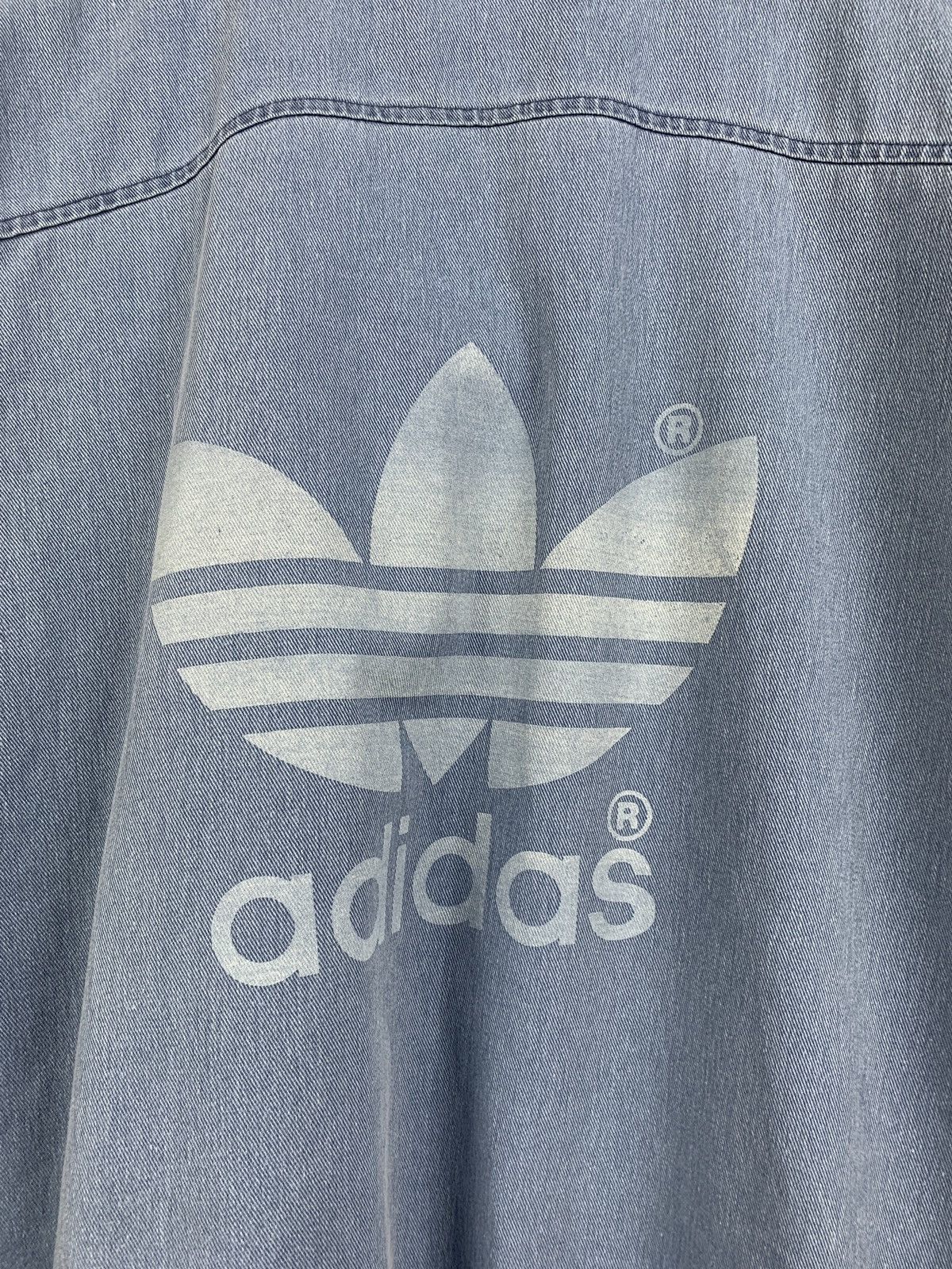 Adidas 90s Vintage Adidas Blue Zip Pullover Sweatshirt Size US L / EU 52-54 / 3 - 13 Thumbnail