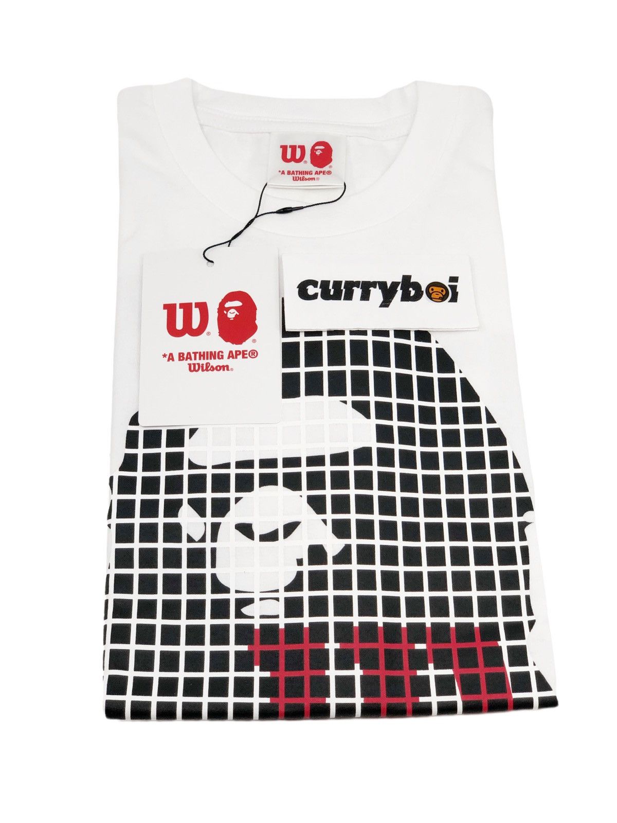 Bape BAPE x Wilson Ape Head Tee White Size US S / EU 44-46 / 1 - 4 Thumbnail