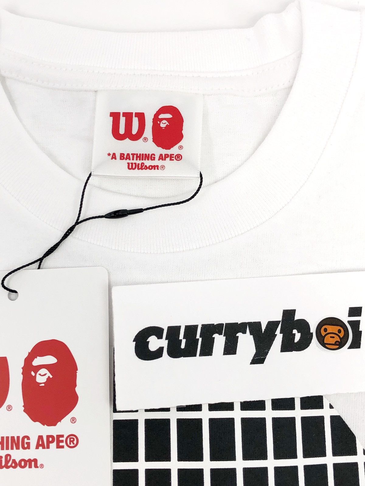 Bape BAPE x Wilson Ape Head Tee White Size US S / EU 44-46 / 1 - 6 Thumbnail