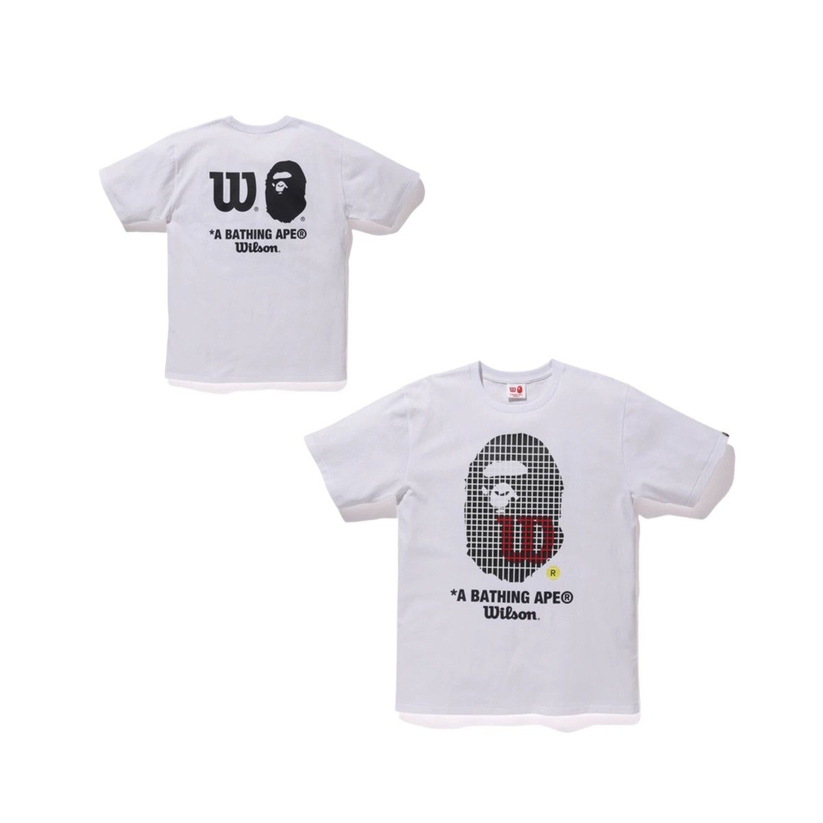 Bape BAPE x Wilson Ape Head Tee White Size US S / EU 44-46 / 1 - 1 Thumbnail
