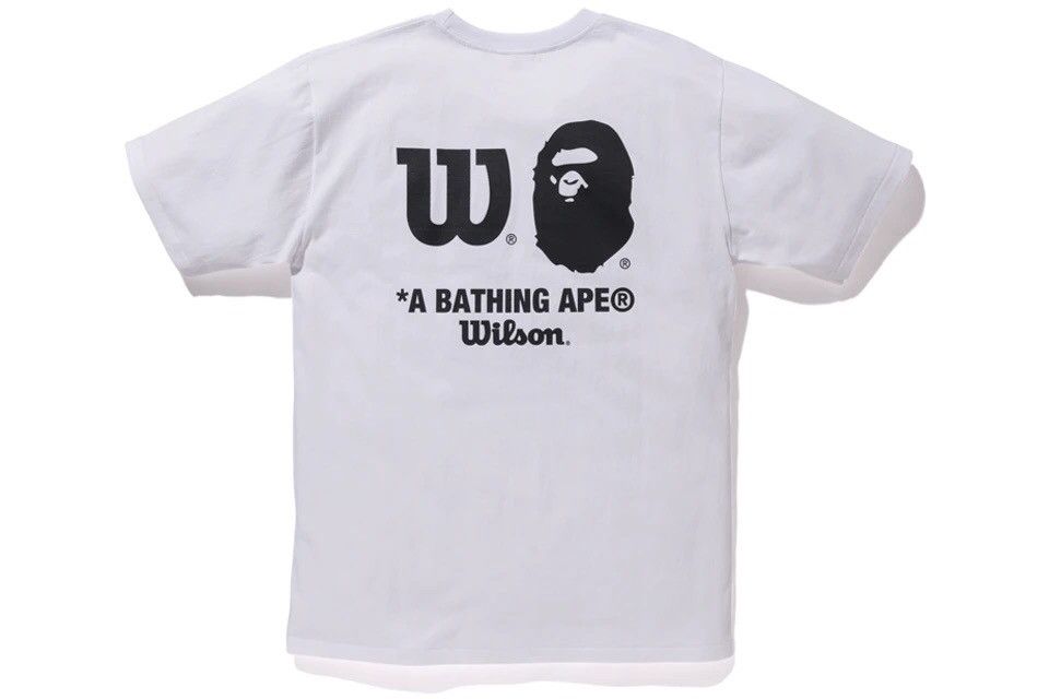 Bape BAPE x Wilson Ape Head Tee White Size US S / EU 44-46 / 1 - 3 Thumbnail