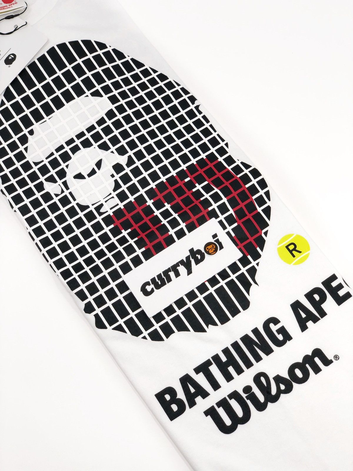 Bape BAPE x Wilson Ape Head Tee White Size US S / EU 44-46 / 1 - 5 Thumbnail