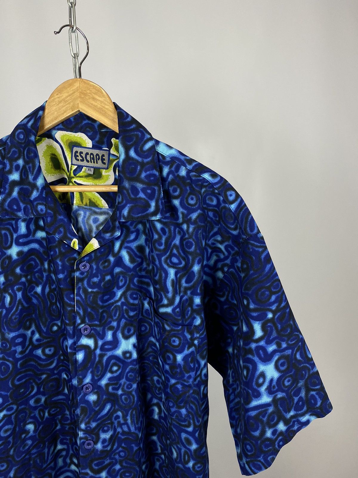Vintage Hawaiian crazy shirt streetwear blue size XL Size US XL / EU 56 / 4 - 2 Thumbnail