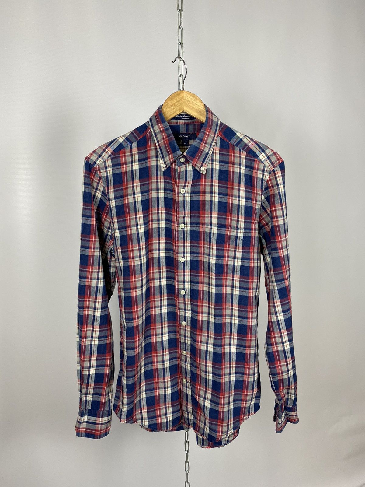 Gant Gant shirt long sleeve streetwear red blue size M Size US M / EU 48-50 / 2 - 1 Thumbnail